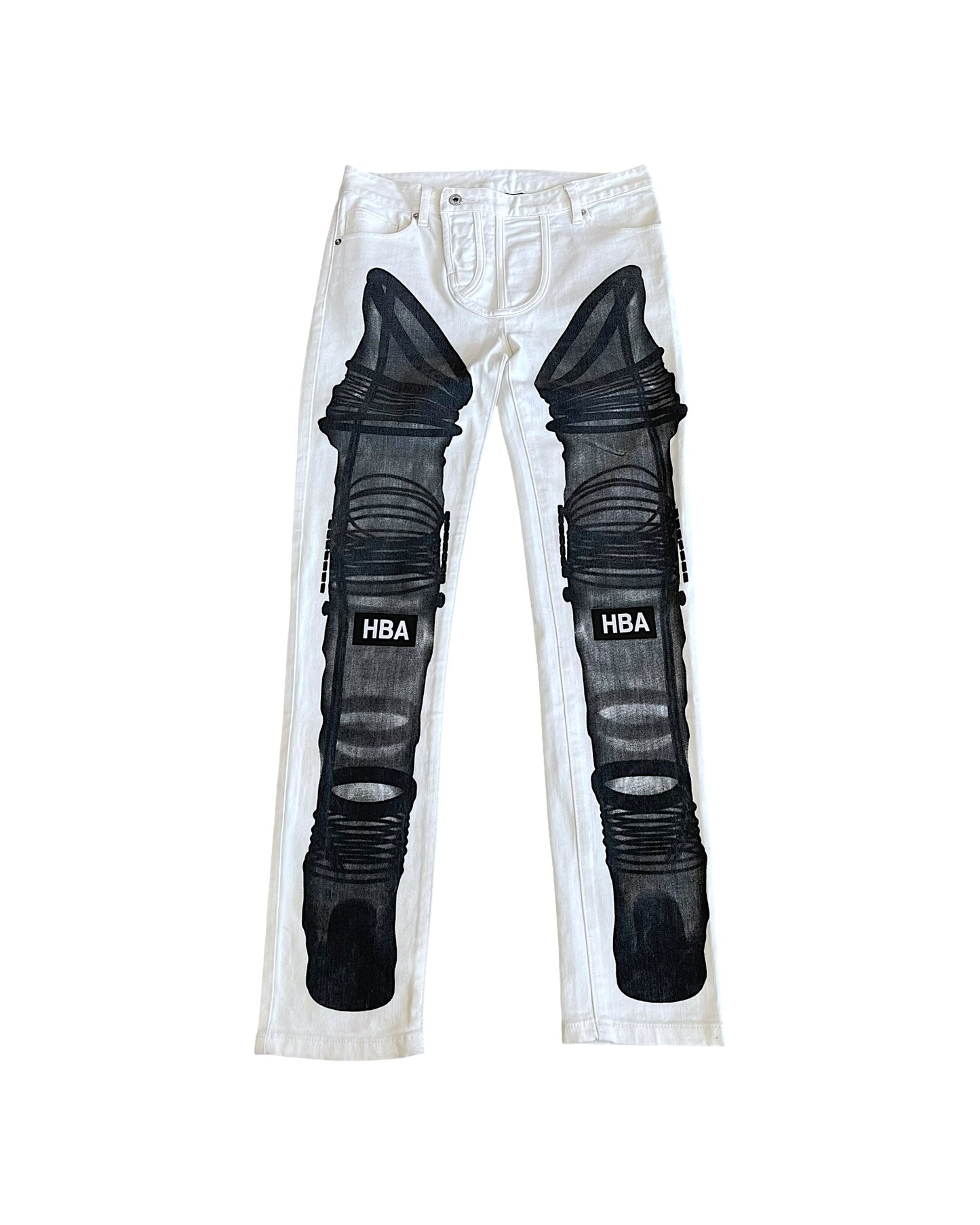 Hood By Air X-Ray Armor Legs Denim Jeans