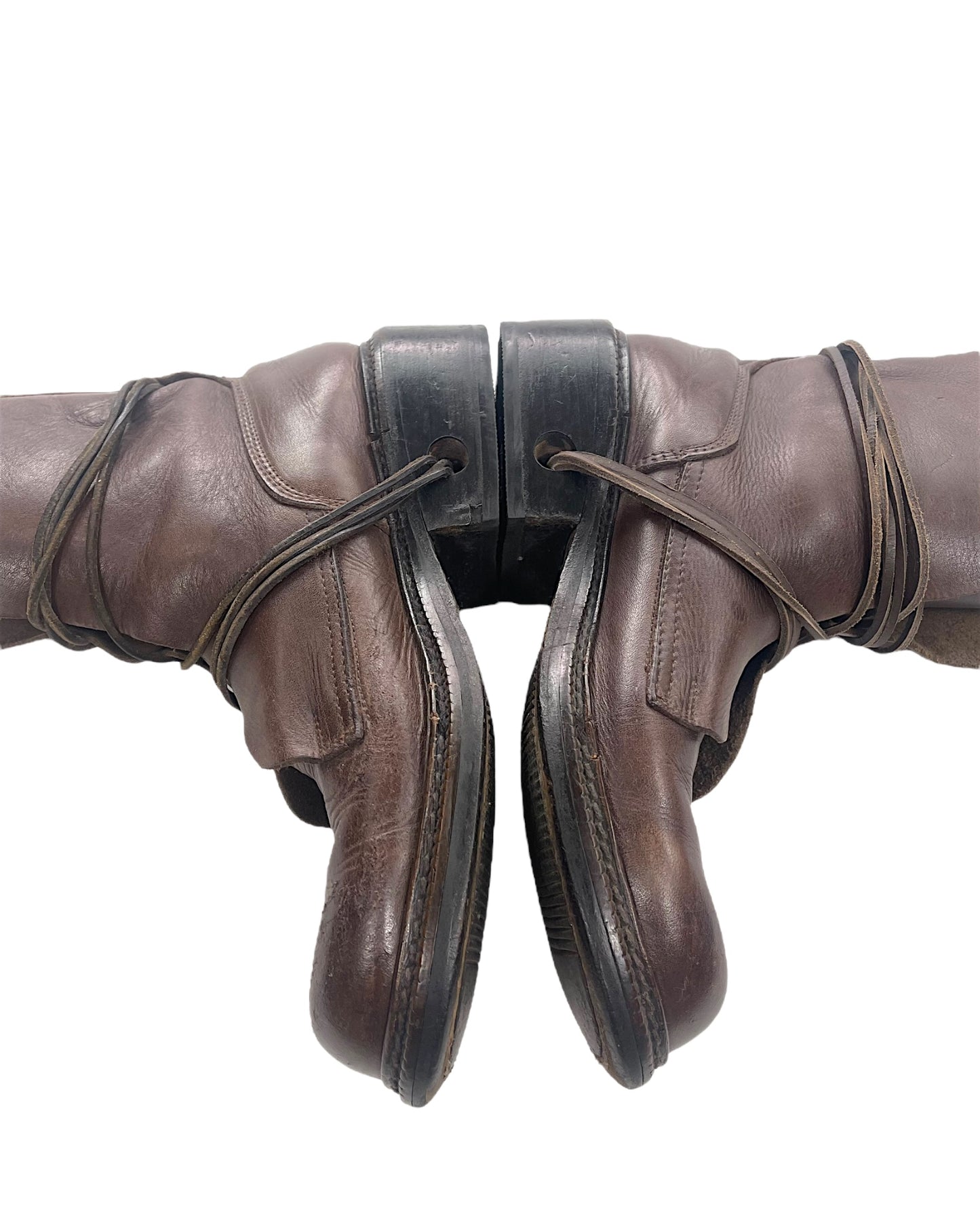 Dirk Bikkembergs AW94 Lace Through Heel Leather Boots