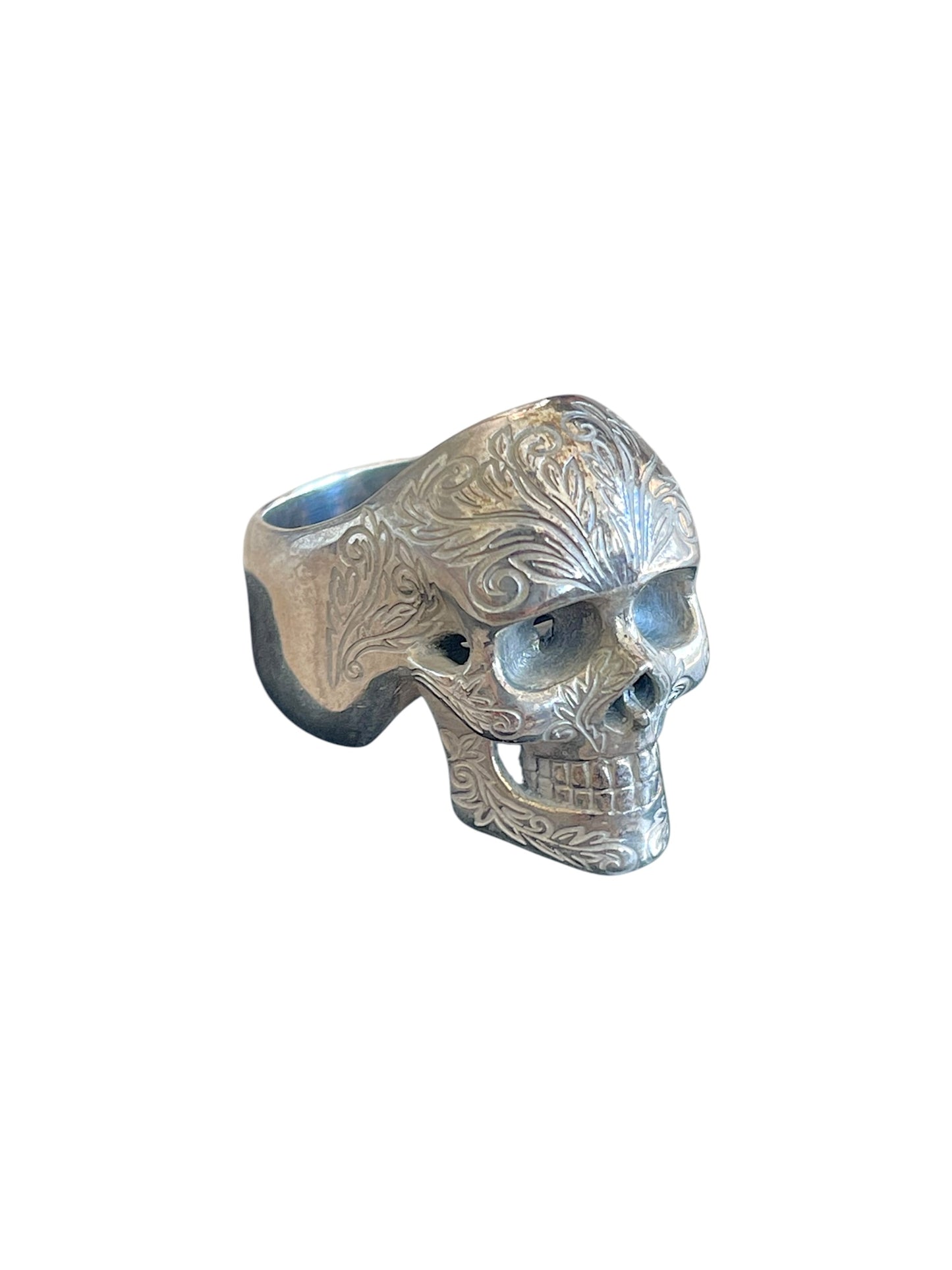 Number (N)ine AW07 'Love God Murder' Magical Design Skull .925 Silver Ring