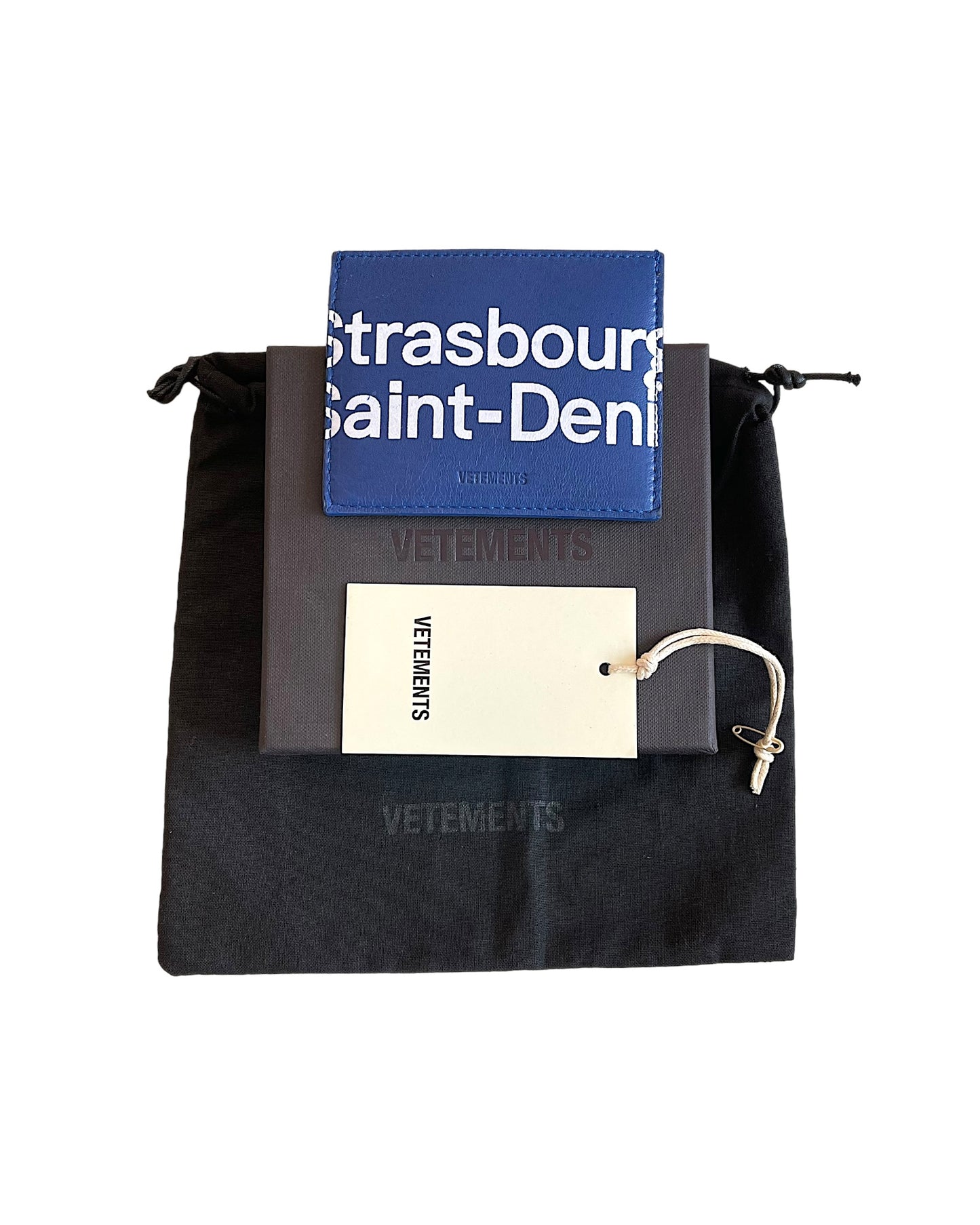 Vetements 2018 Paris Sortie Leather Card Holder Wallet