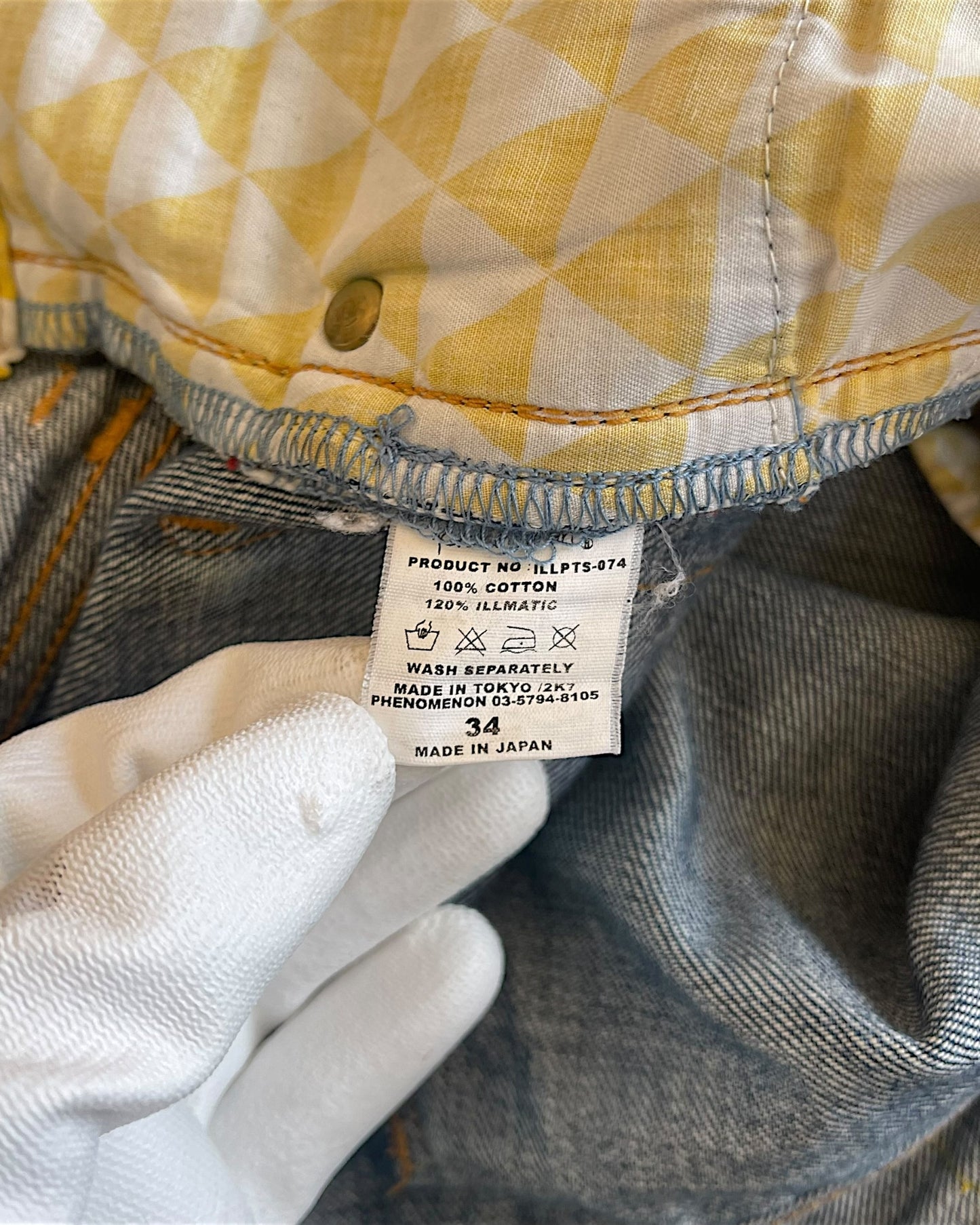 Phenomenon 00s Logo Straight Leg Selvedge Denim Jeans