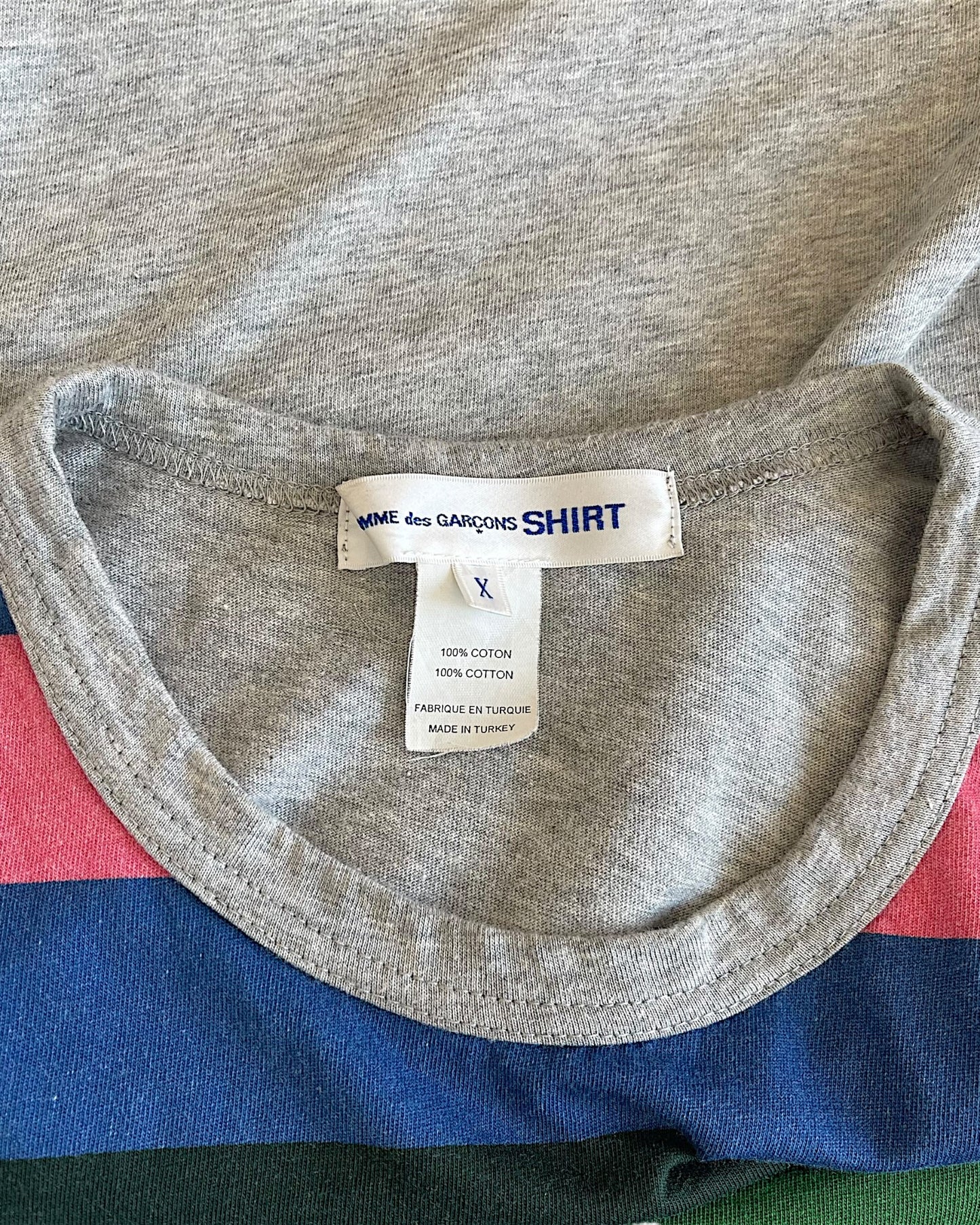 Comme Des Garçons SHIRT Color Stripes Long Sleeve T-Shirt