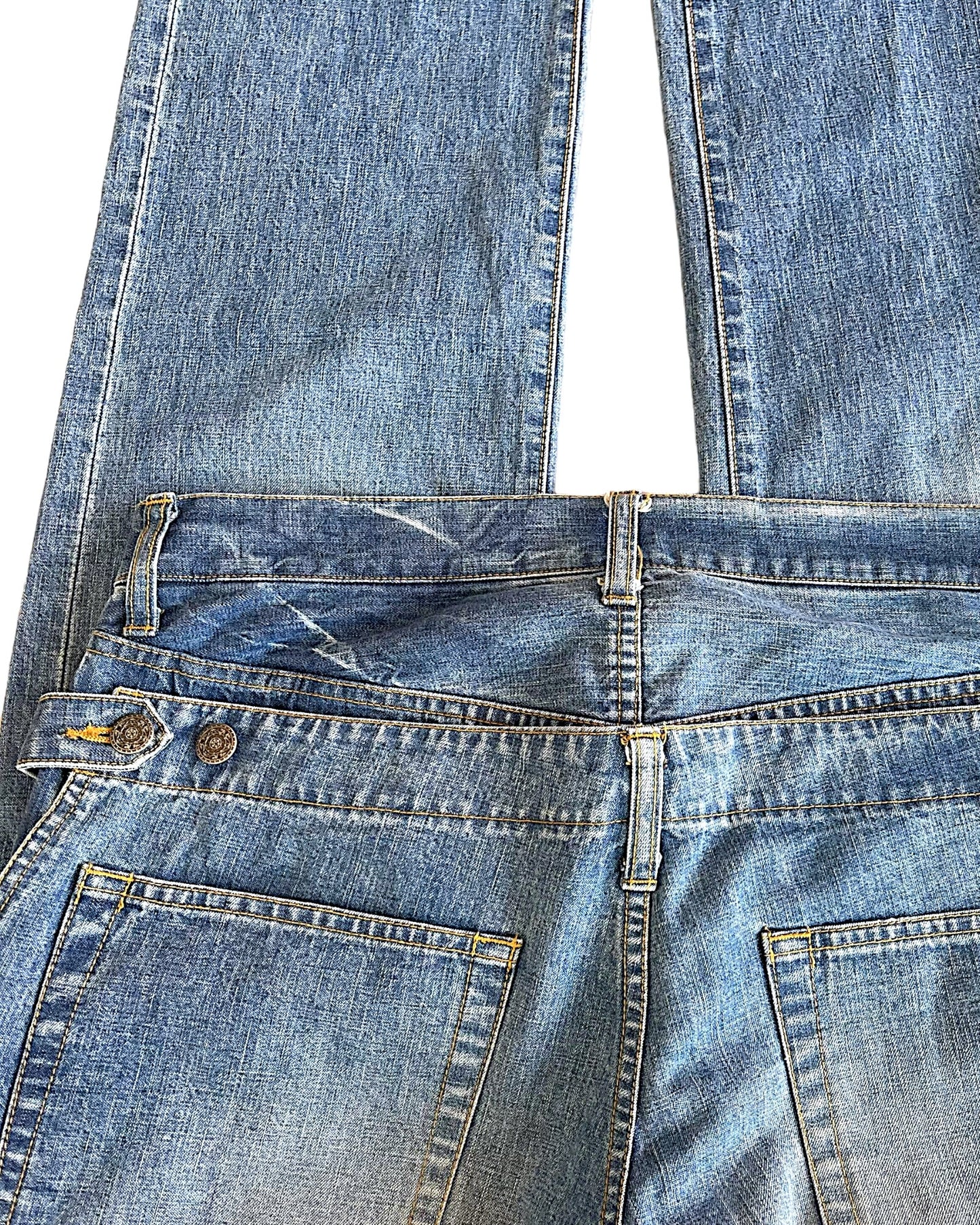 Cabane De Zucca Double Waist Slinger Denim Jeans