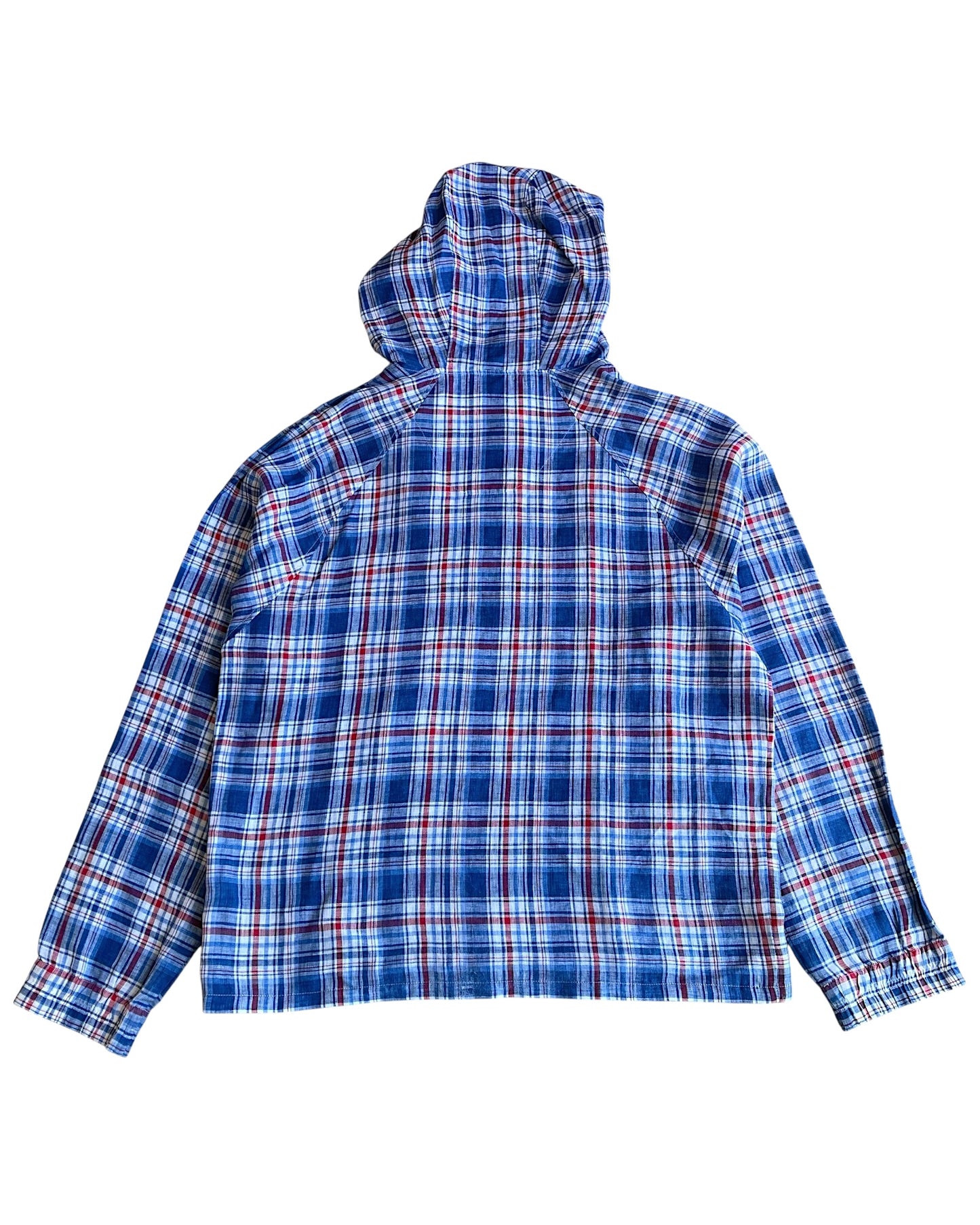Visvim Plaid Linen Anorak Hooded Pullover