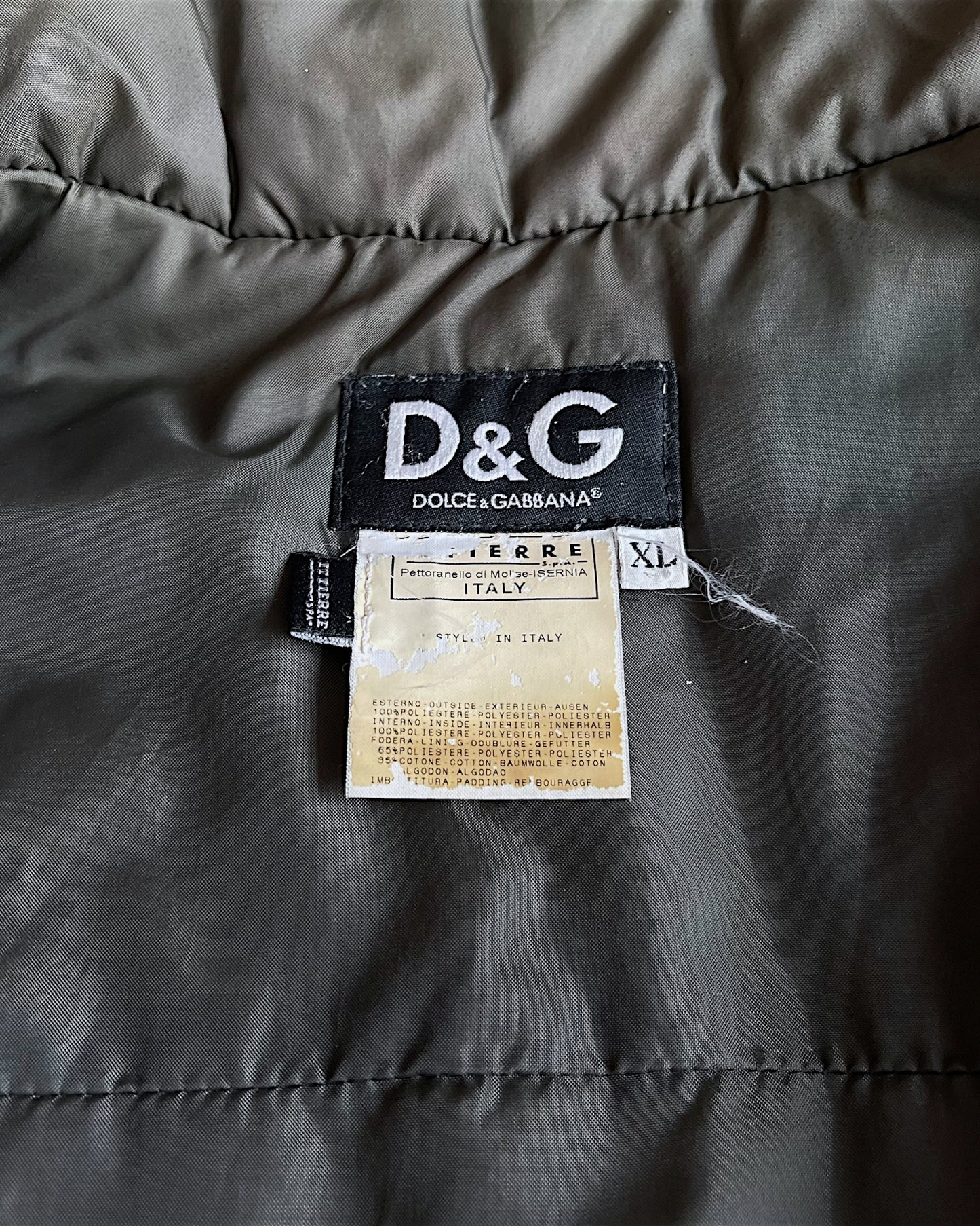 Dolce & Gabbana 2000s Multi-Pocket Down Puffer Vest Jacket