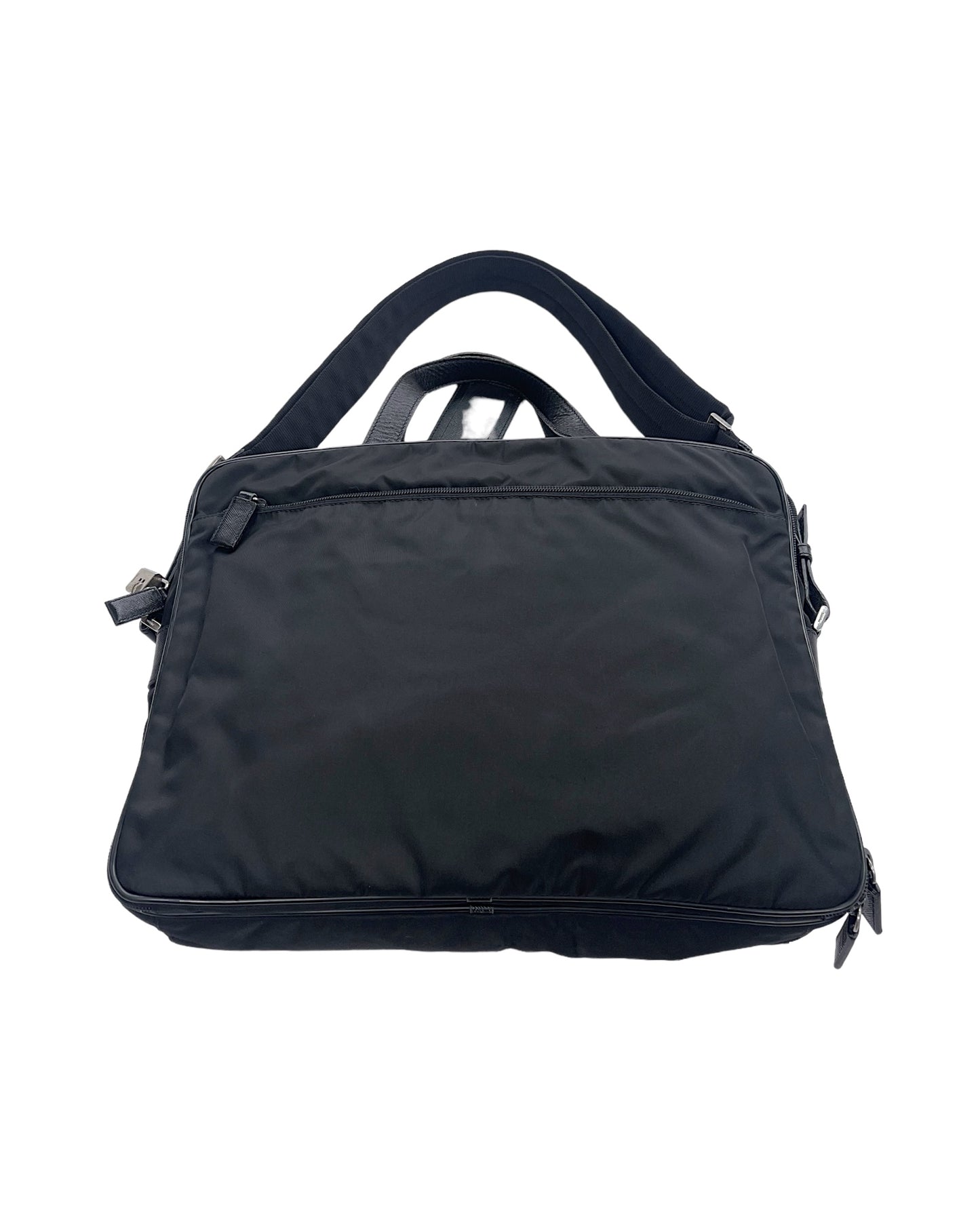 Prada AW09 Nylon & Leather Business Laptop Shoulder Bag