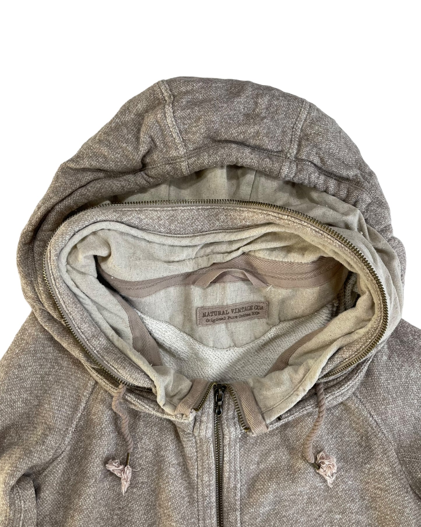 GOA Natural Vintage Bono Packable Wire Hood Zip Sweatshirt
