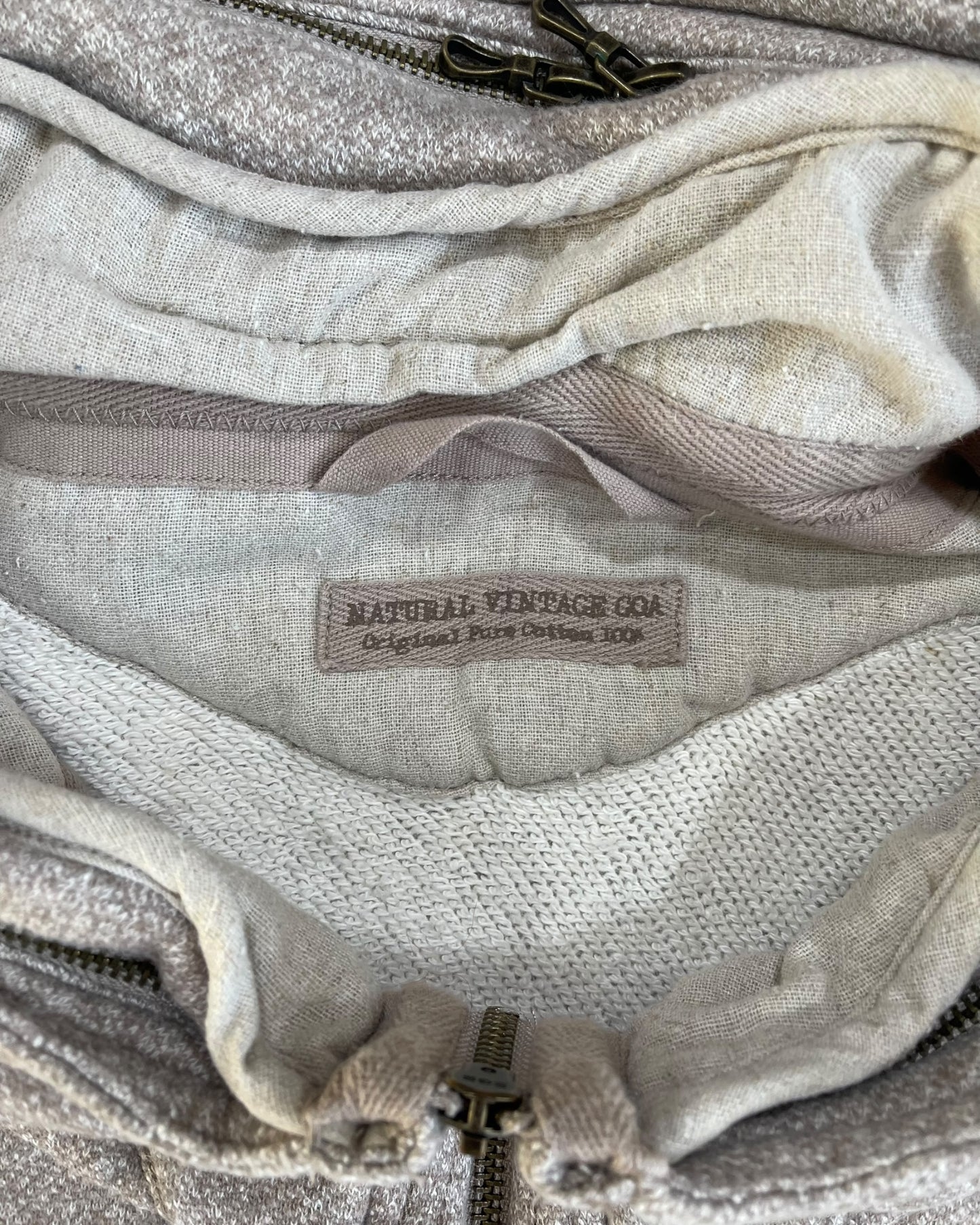 GOA Natural Vintage Bono Packable Wire Hood Zip Sweatshirt