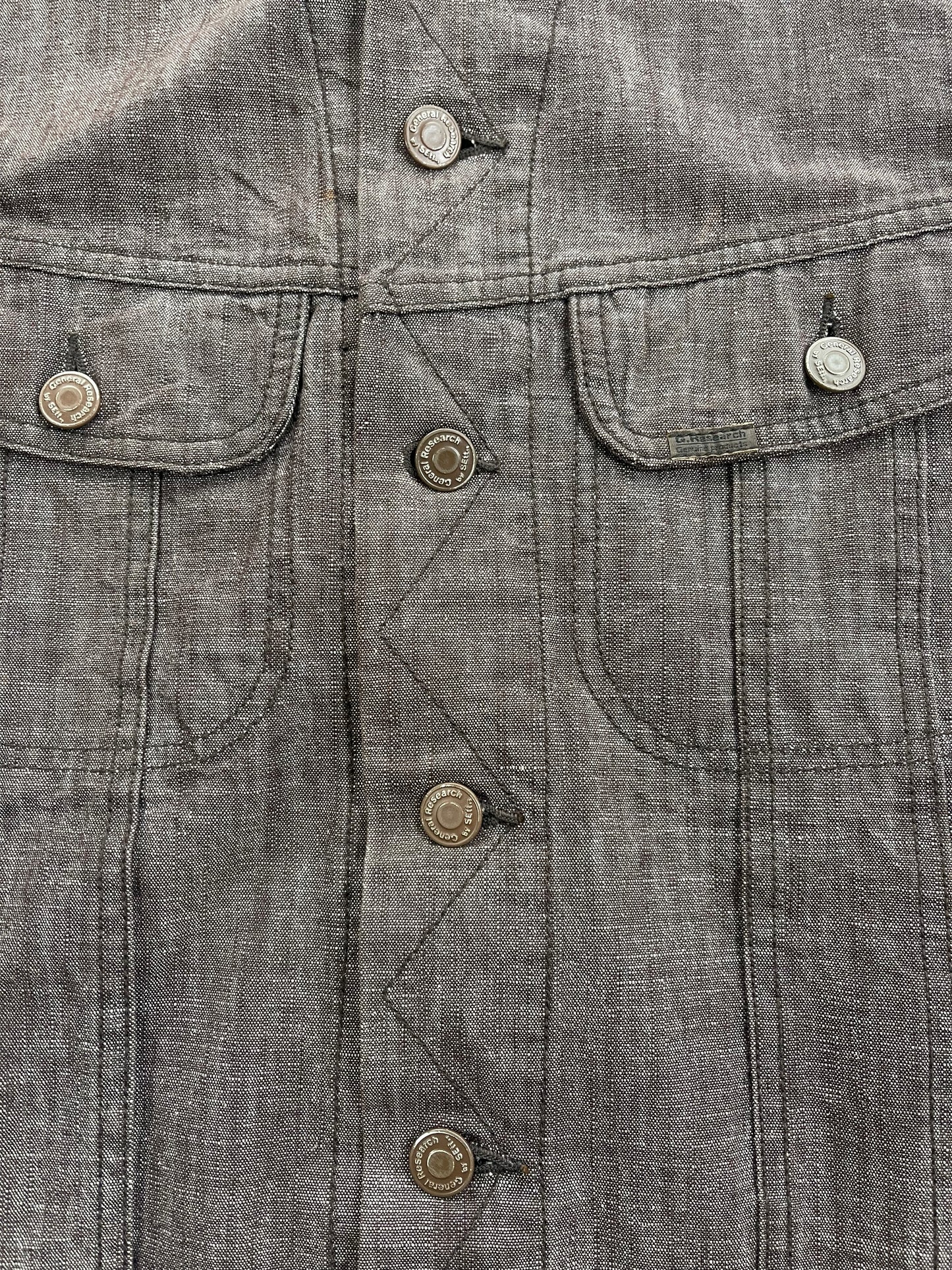 2003 General Research Color Denim Work Trucker Jacket
