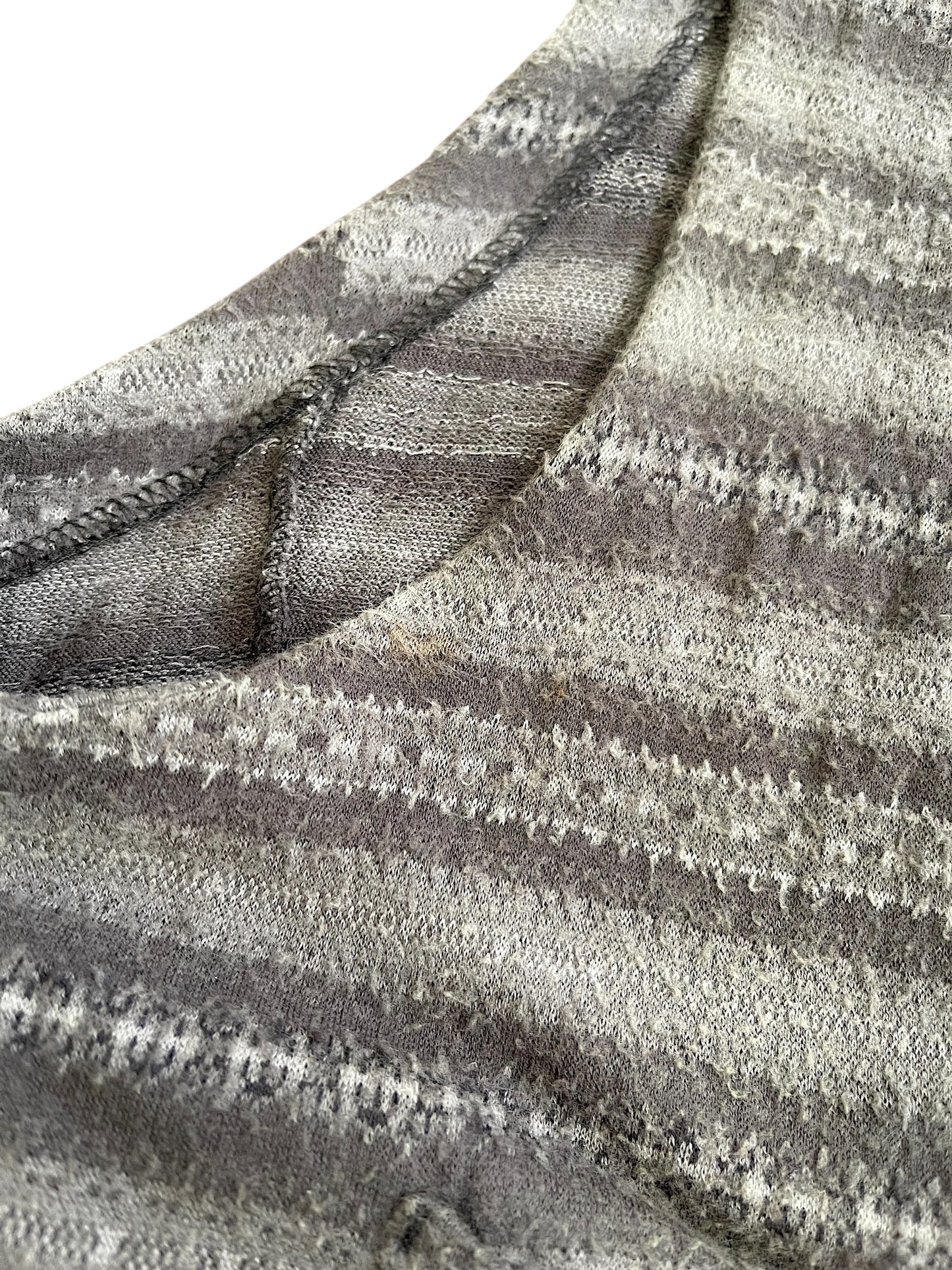 Number (N)ine SS08 'Birds' Stripe Pattern Knit Cashmere Vest