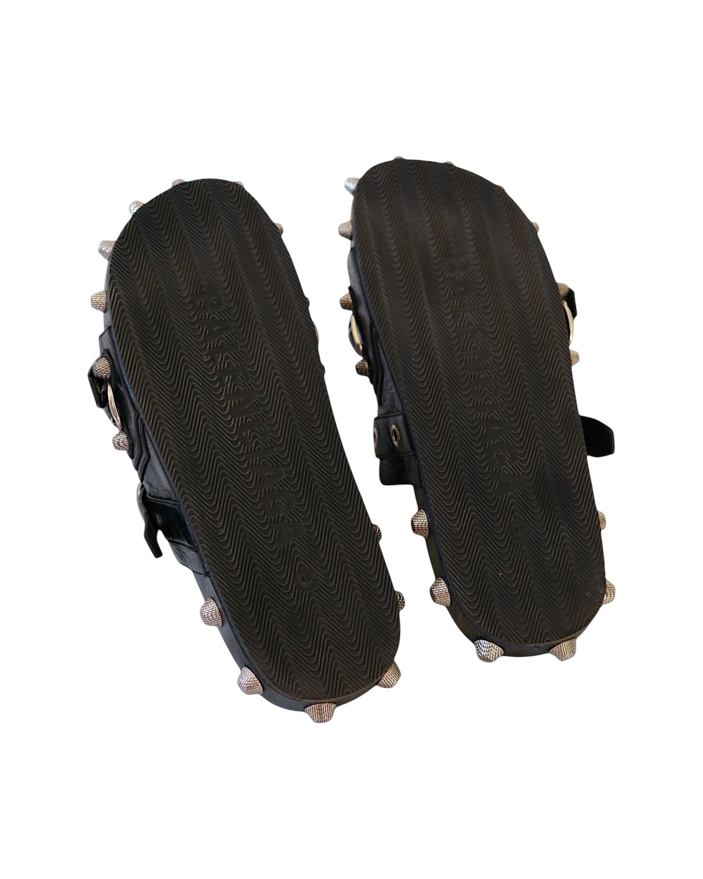 Balenciaga Cagole Studded Buckle Sandal Slide