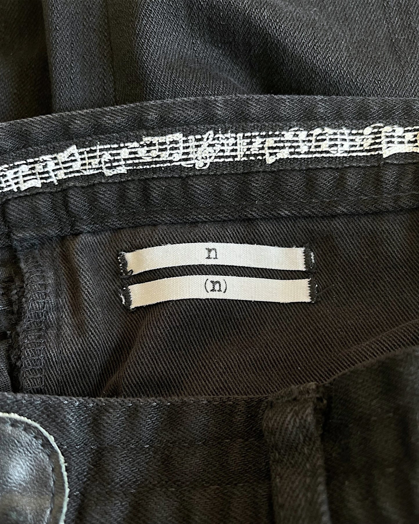Number (N)ine SS08 'Birds' Double Pocket Pain Denim Jeans
