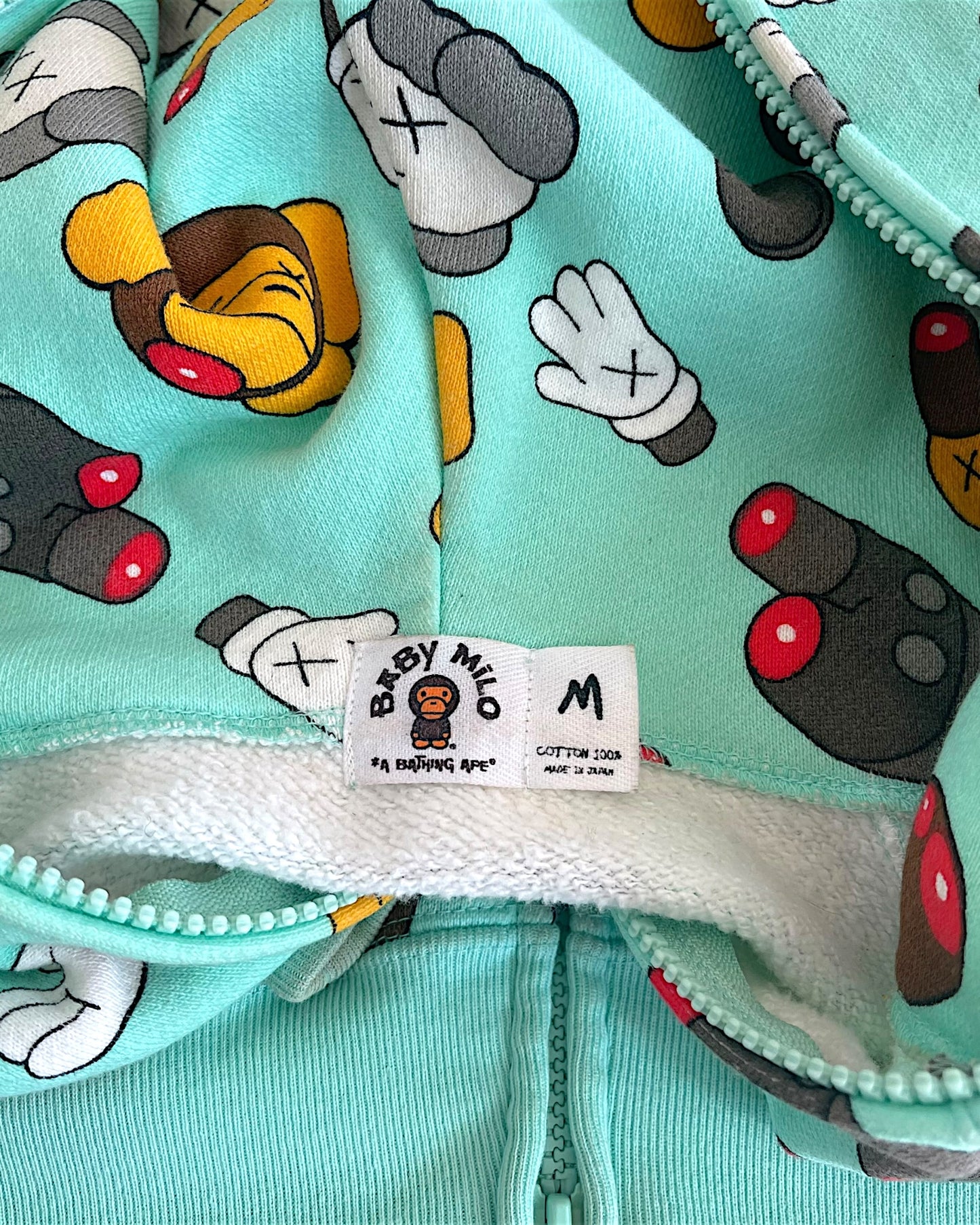 Bape x Kaws 2005 Dissected Baby Milo Full Zip Hoodie