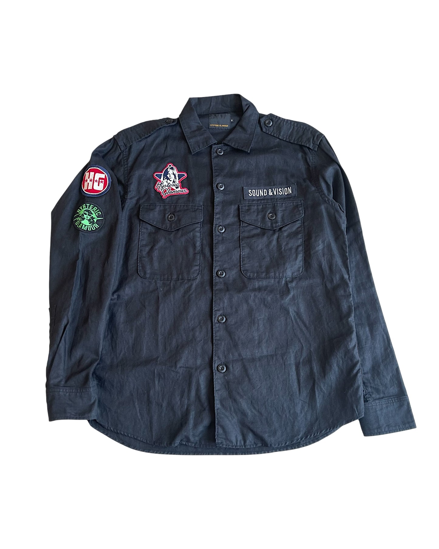 Hysteric Glamour Sound & Vision Patches M-65 Shirt