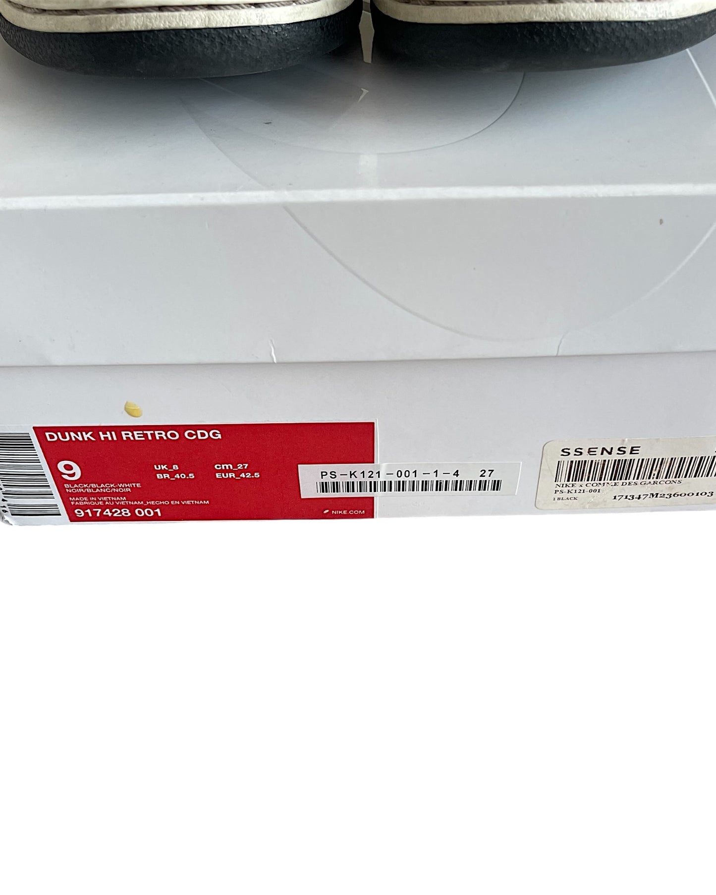 Comme Des Garcons x Nike FW17 Dunk High Clear