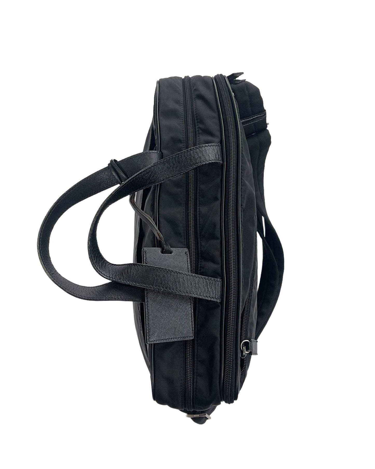 Prada AW09 Nylon & Leather Business Laptop Shoulder Bag