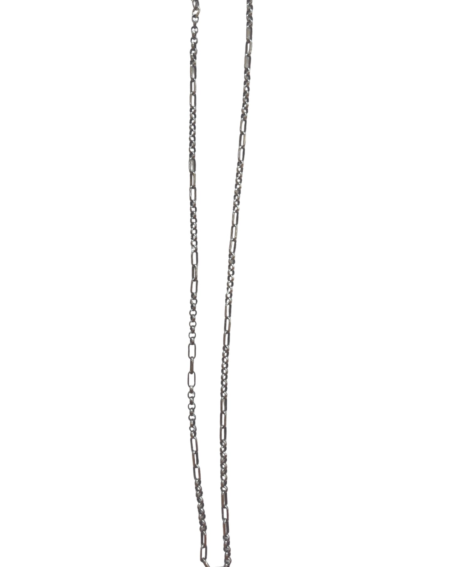 Dolce & Gabbana .925 Sterling Silver Gem Stones Cross Dog Tag Necklace