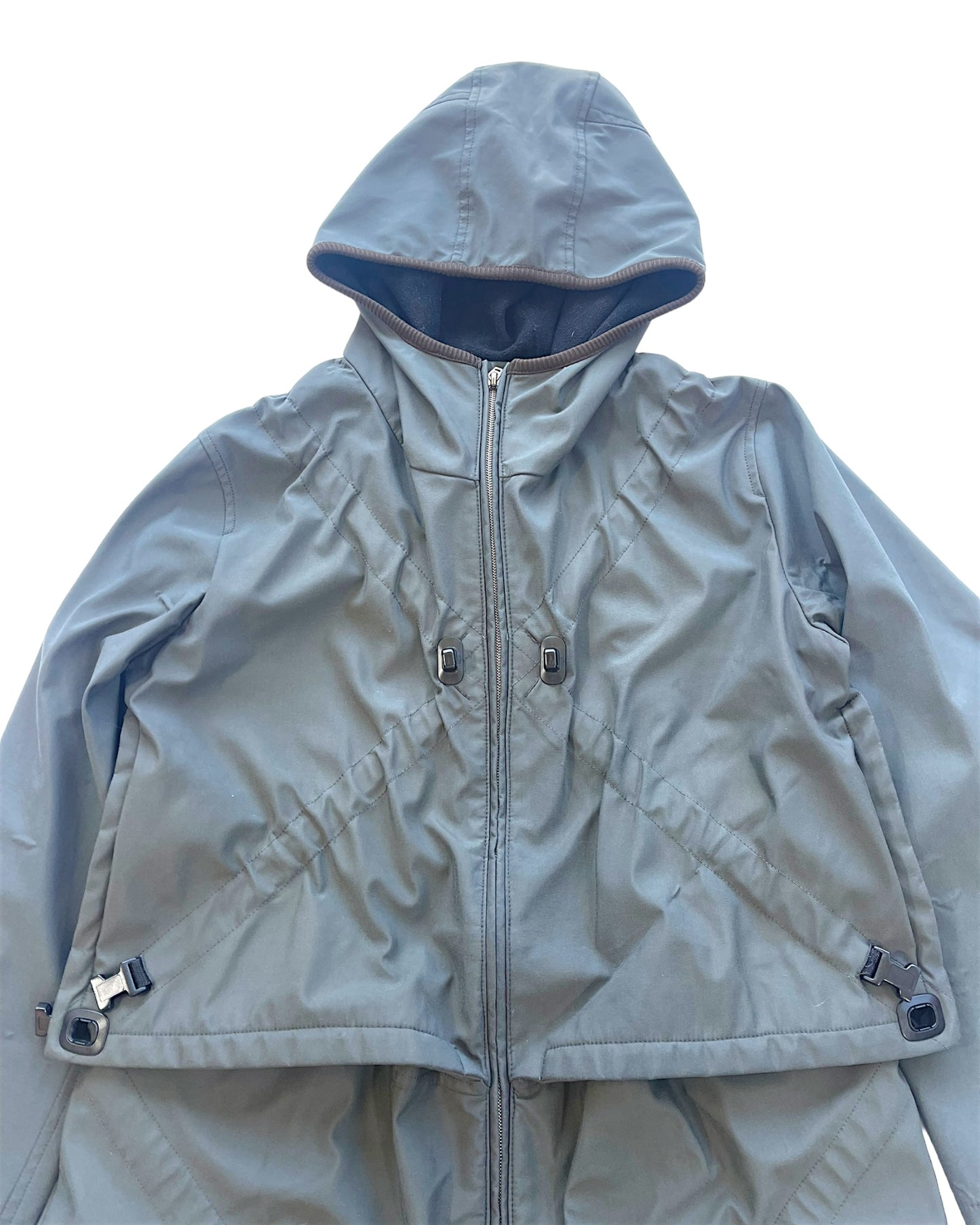 Marithè + François Girbaud 00s Parachute X Bungee Bonded Nylon Coat