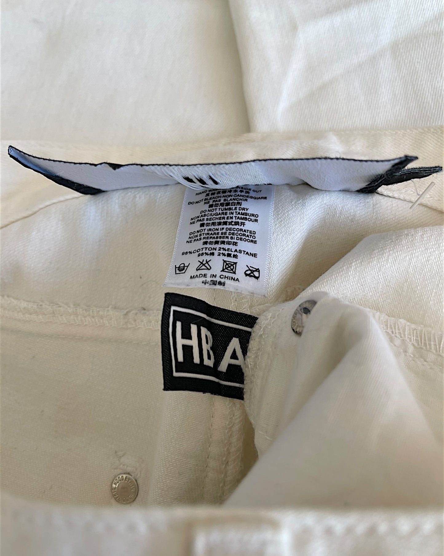 Hood By Air X-Ray Armor Legs Denim Jeans