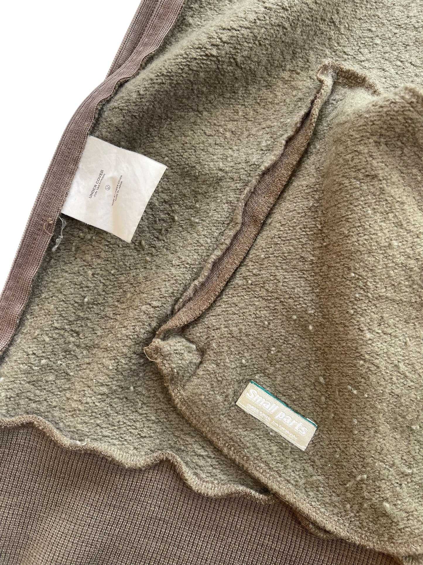 AW1999/2000 Undercover "Ambivalence" Small Parts Rebel Wool Hoodie