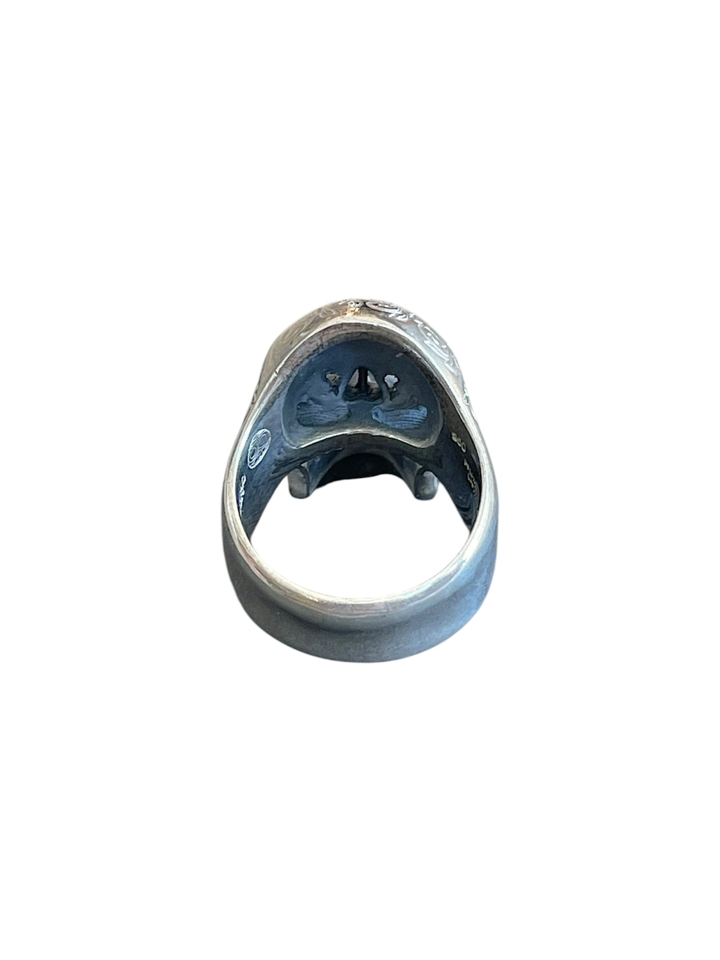 Number (N)ine AW07 'Love God Murder' Magical Design Skull .925 Silver Ring