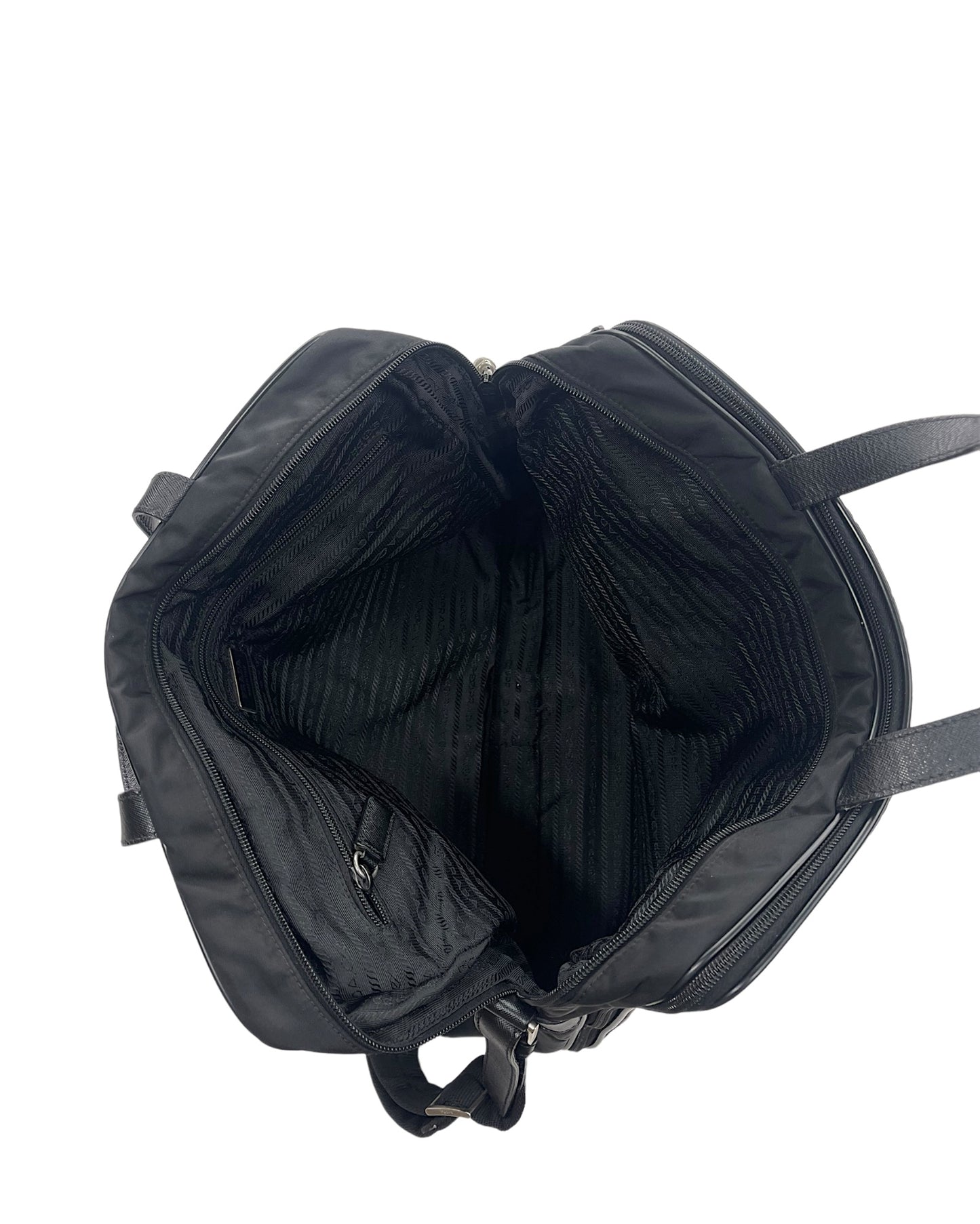 Prada AW09 Nylon & Leather Business Laptop Shoulder Bag