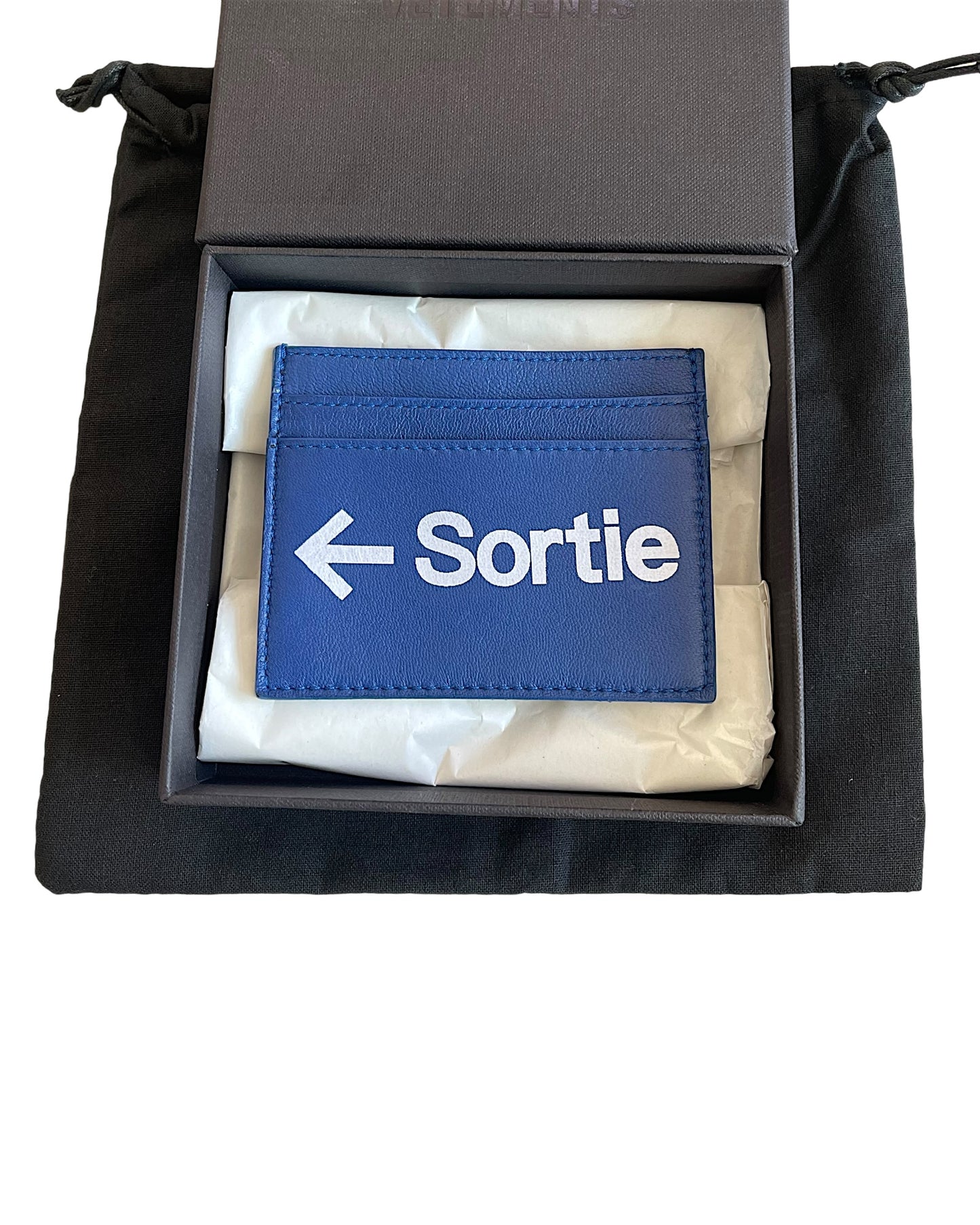 Vetements 2018 Paris Sortie Leather Card Holder Wallet