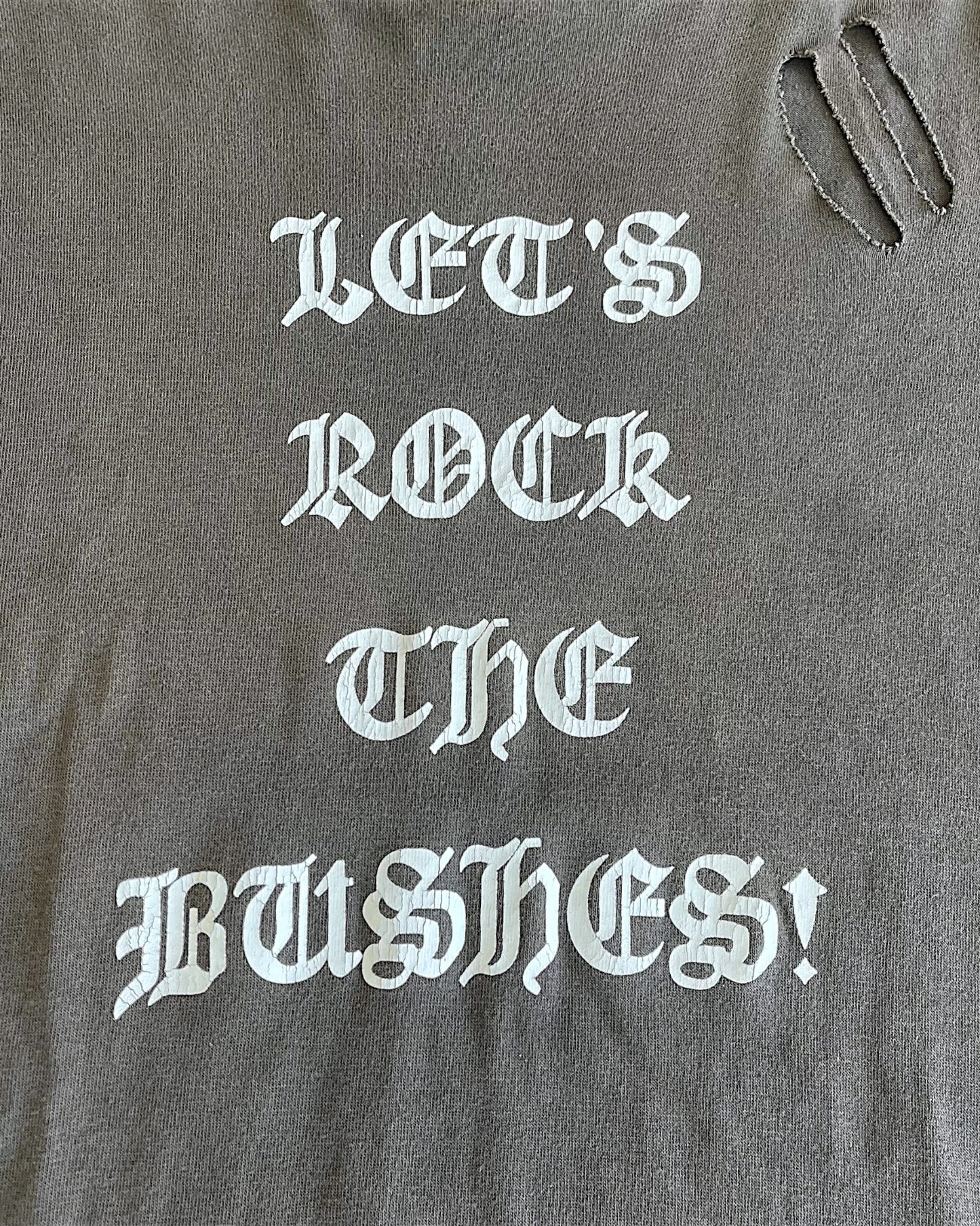 Number (N)ine AW04 'Give Peace A Chance' Let's Rock The Bushes! T-Shirt