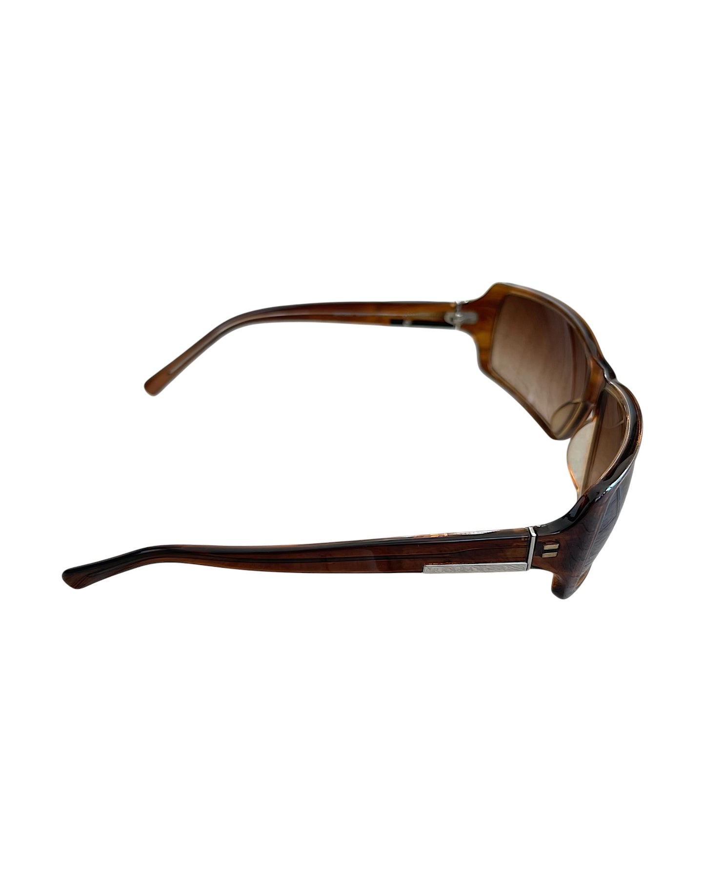 Prada FW08 Brown Rectangular Sunglasses