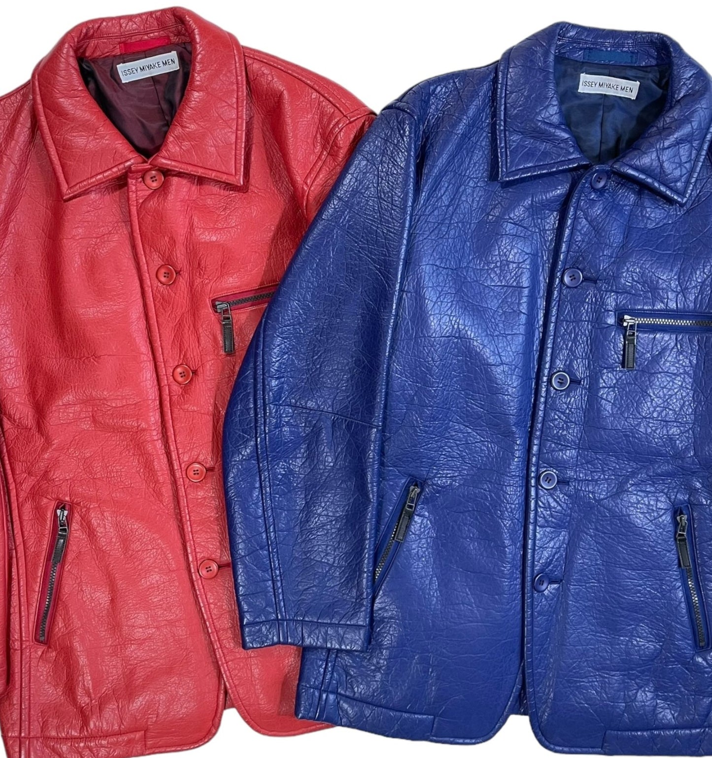 AW1997 Issey Miyake Men Eco Leather Utility Jackets