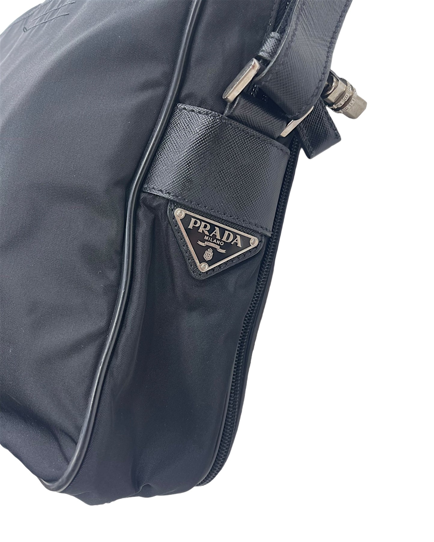 Prada AW09 Nylon & Leather Business Laptop Shoulder Bag