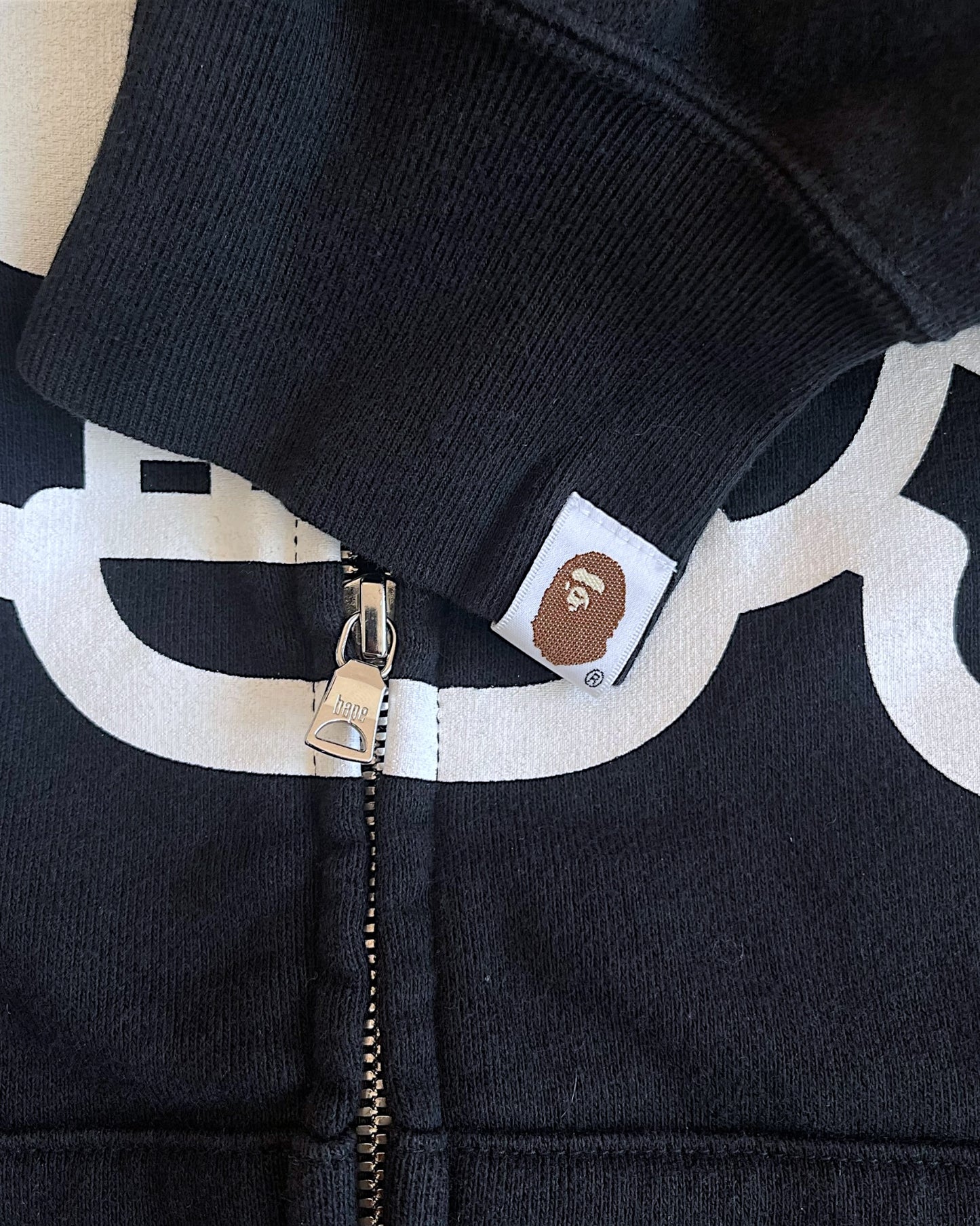 Bape Baby Milo 2006 Skeleton Bones Full Zip Hoodie Sweatshirt