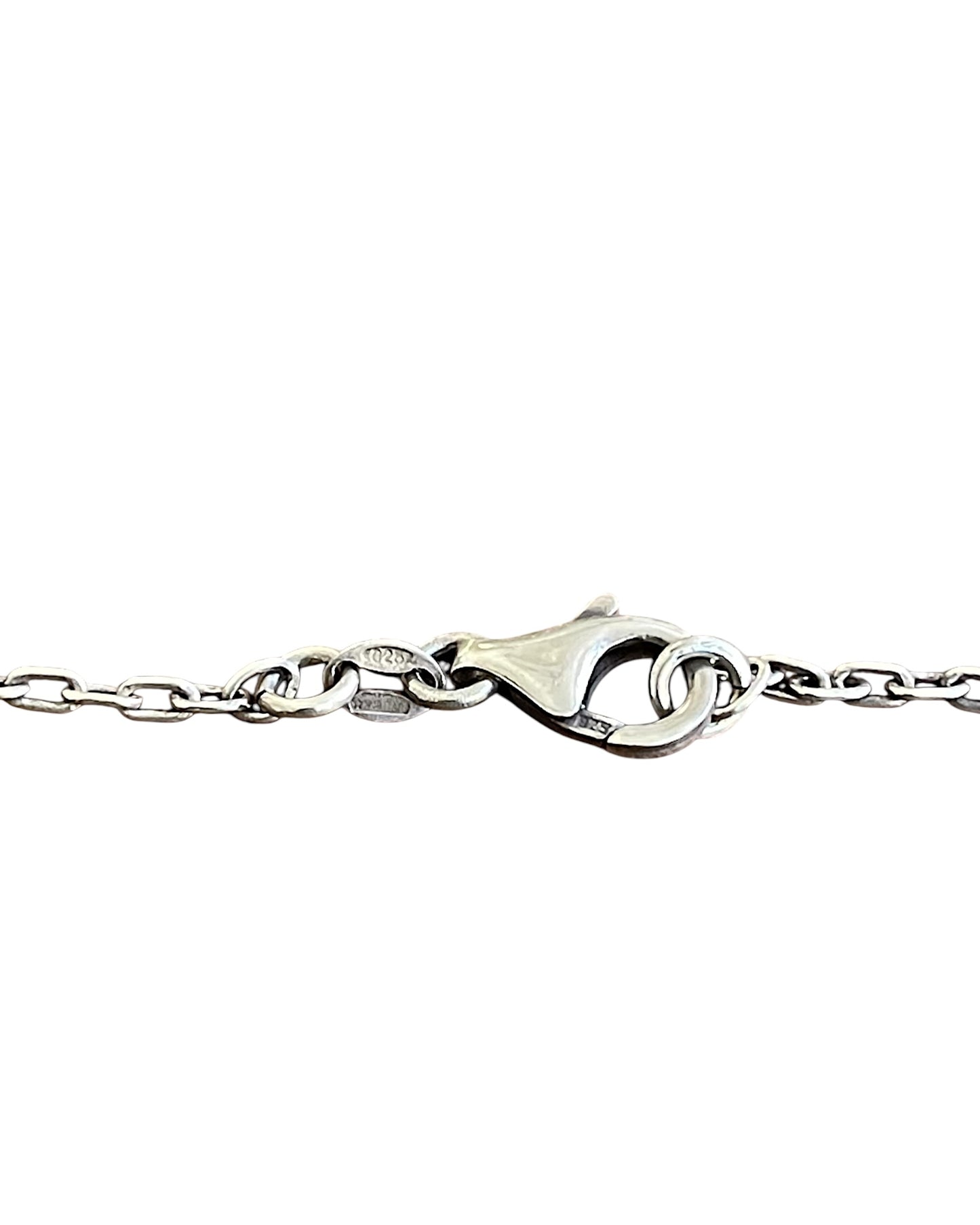 Dolce & Gabbana .925 Sterling Silver Cross Rosary Necklace