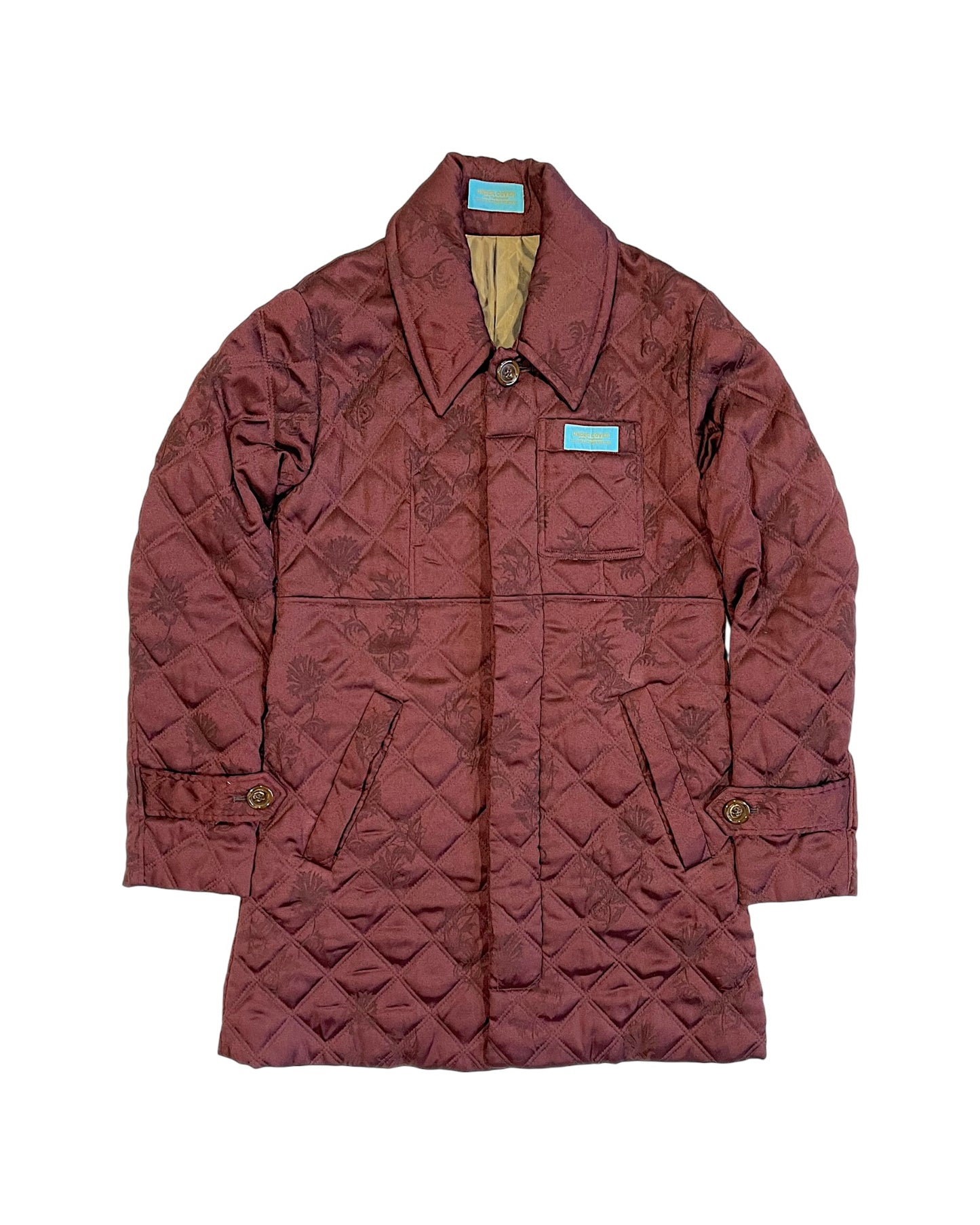 AW1997/98 Undercover “Leaf” Embroidery Rayon Quilted Coat
