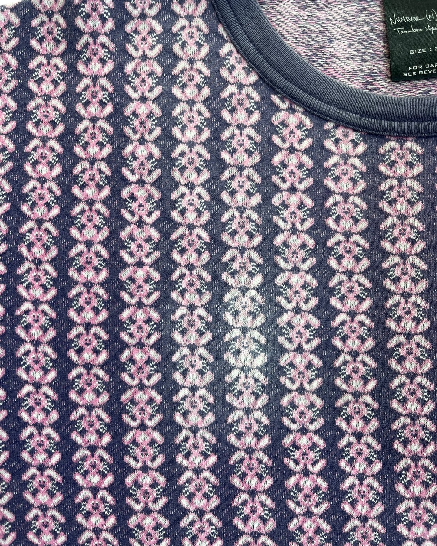 SS/AW 2003 Number (N)ine "Touch Me I'm Sick" Bunny Rabbit Intarsia Knit Top