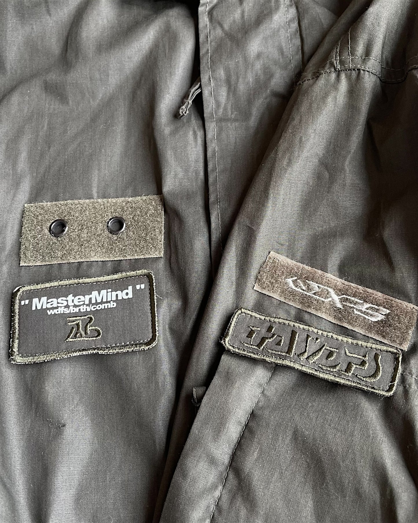 Breath Arabic Fur Fishtail Parka & Sweatshirt Bomber Patches Jacket