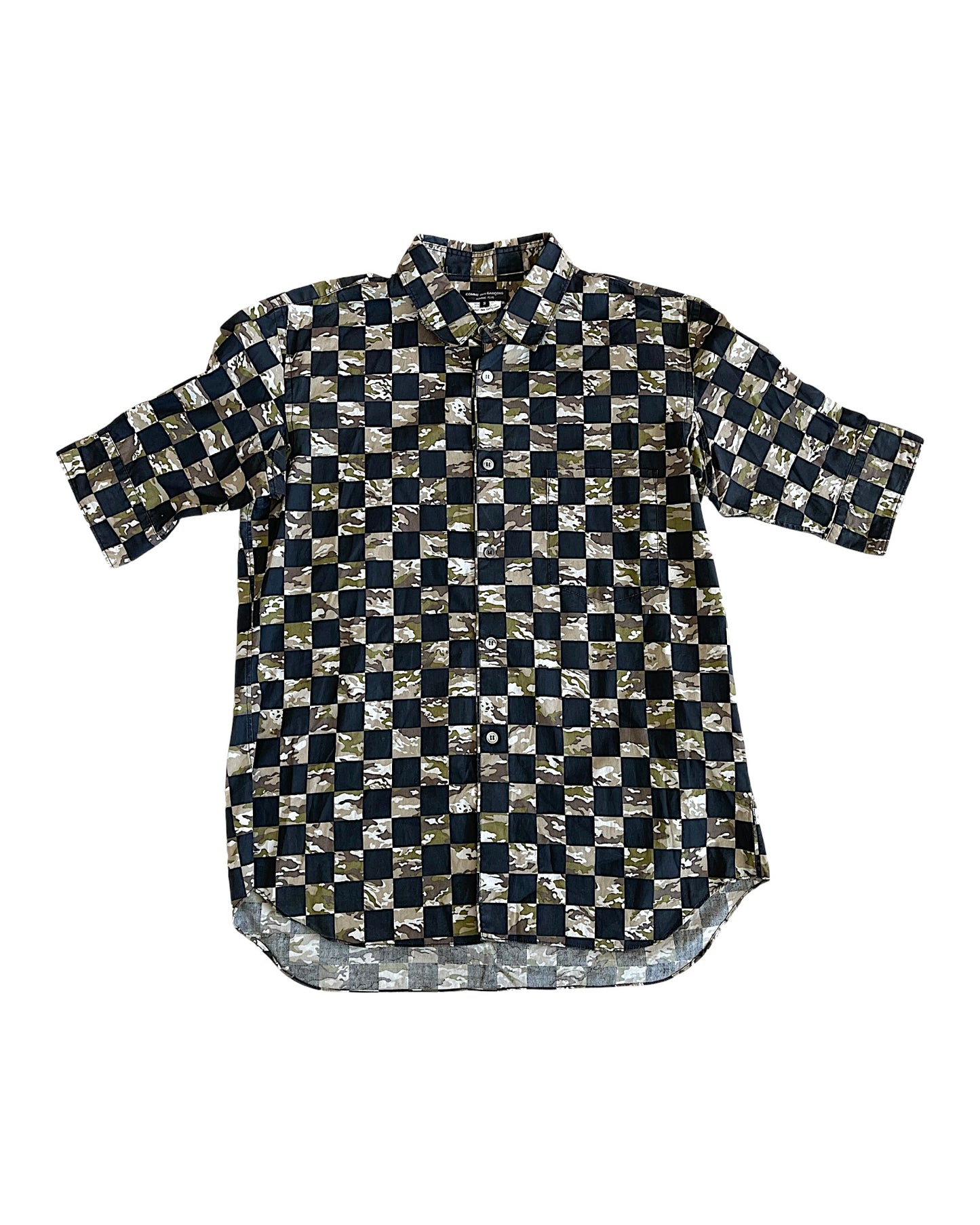Comme Des Garçons Homme Plus SS12 Camo Checkered Shirt