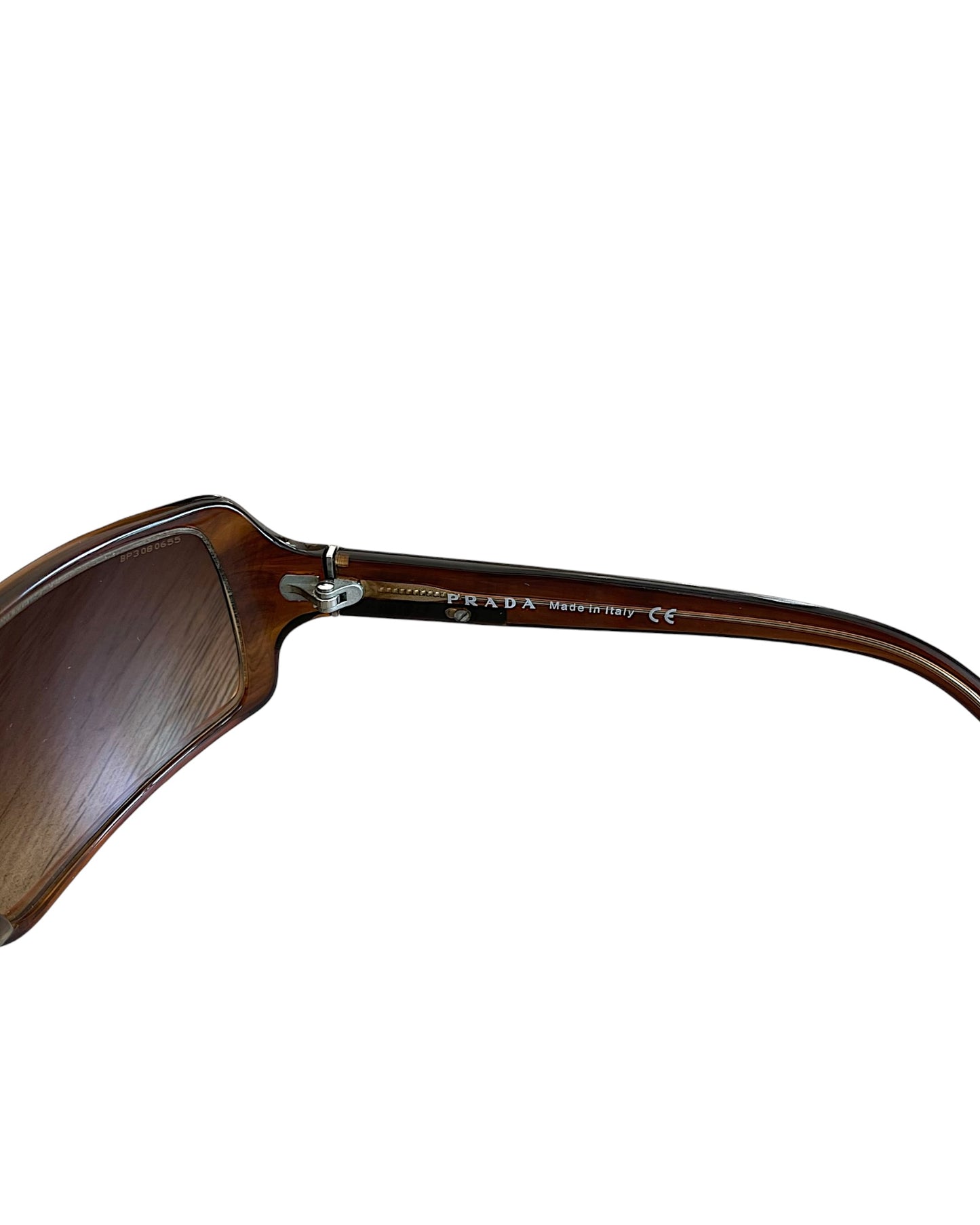 Prada FW08 Brown Rectangular Sunglasses