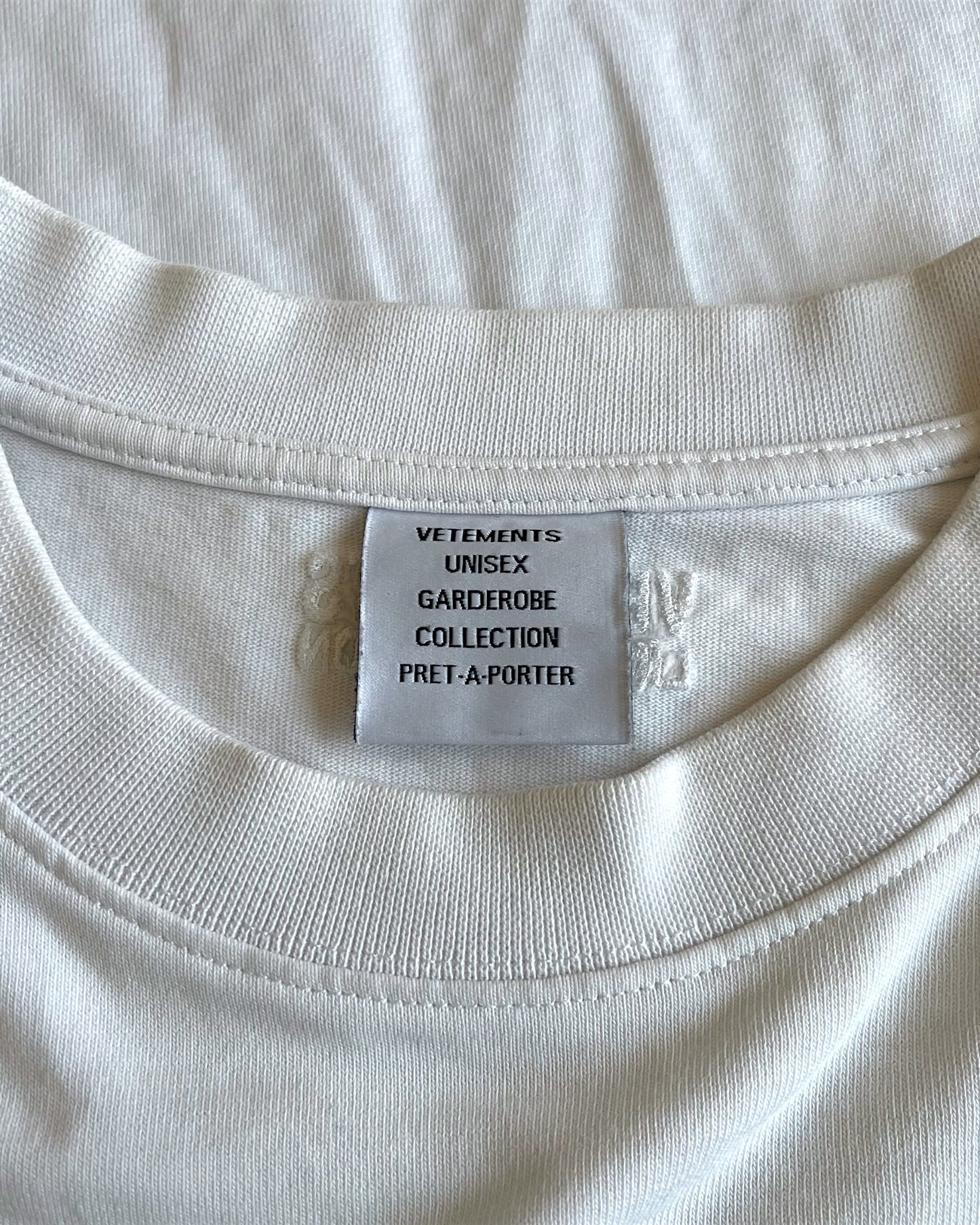 Vetements Pink Logo Oversized Thick Long Sleeve T-Shirt