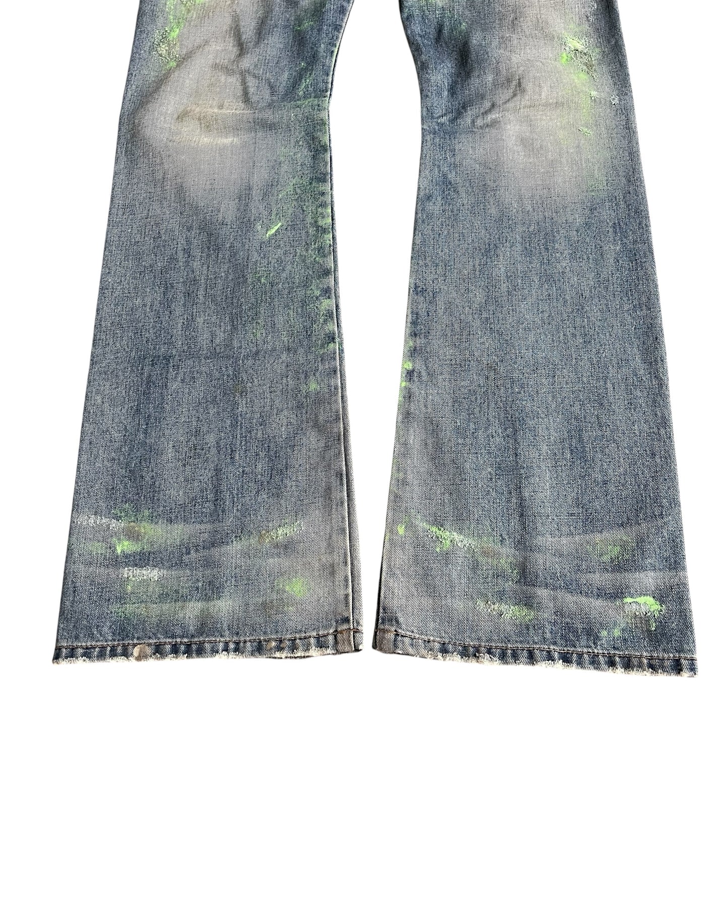 Marithé + François Girbaud X Cross Patch Painted Denim Jeans