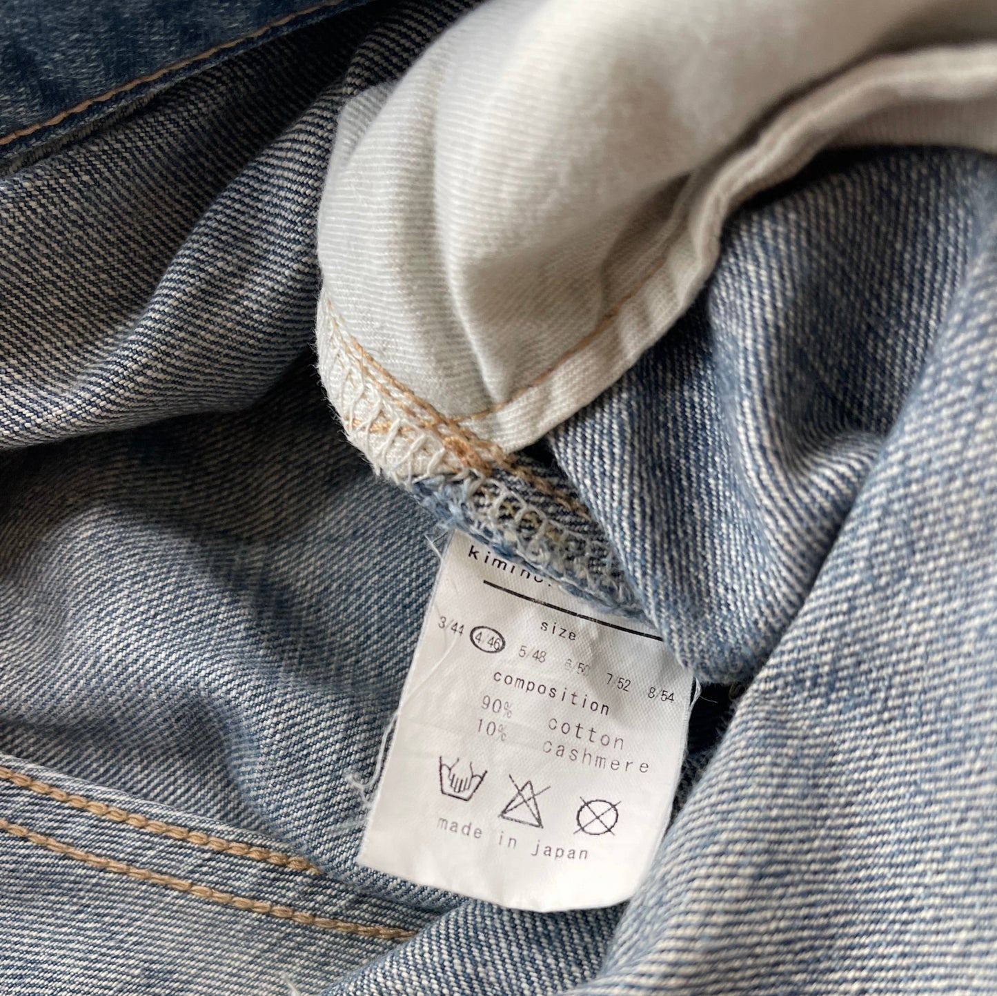 2000s Kiminori Morishita Cashmere Wrapped Studs Repair Denim