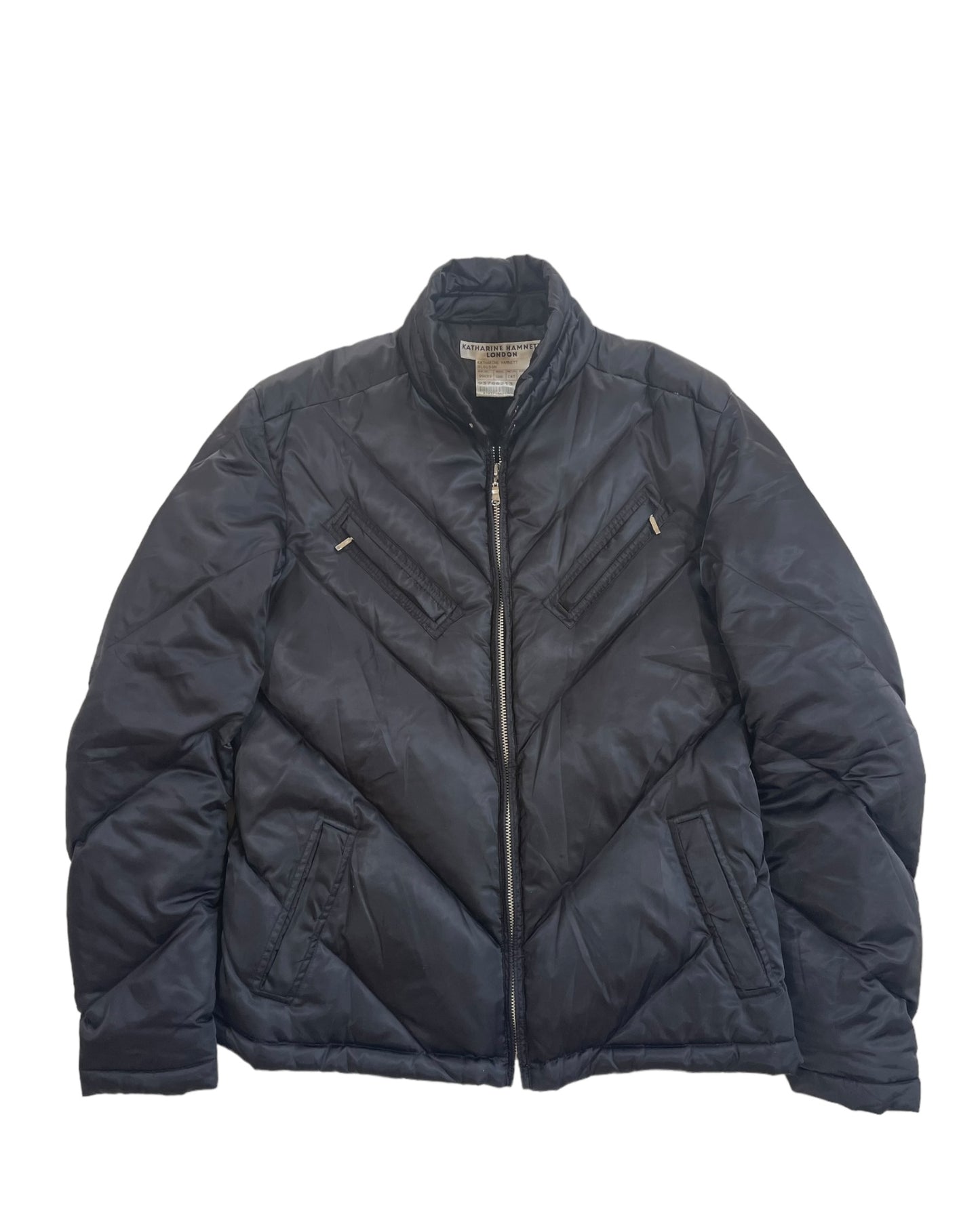 Katharine Hamnett London Chevron Pattern Down Puffer Jacket