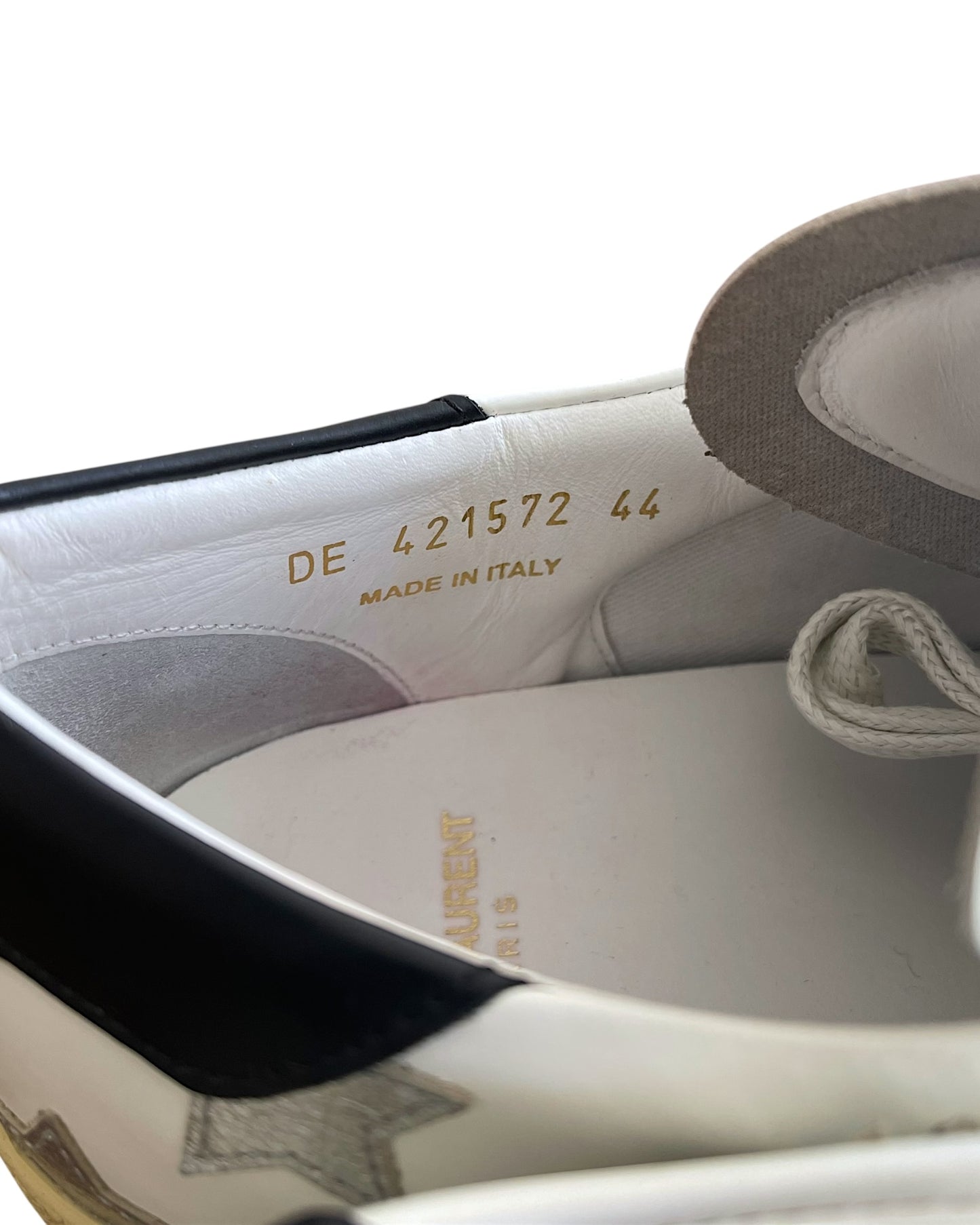 Saint Laurent SL/06 Court Classic Star Leather Low Sneakers