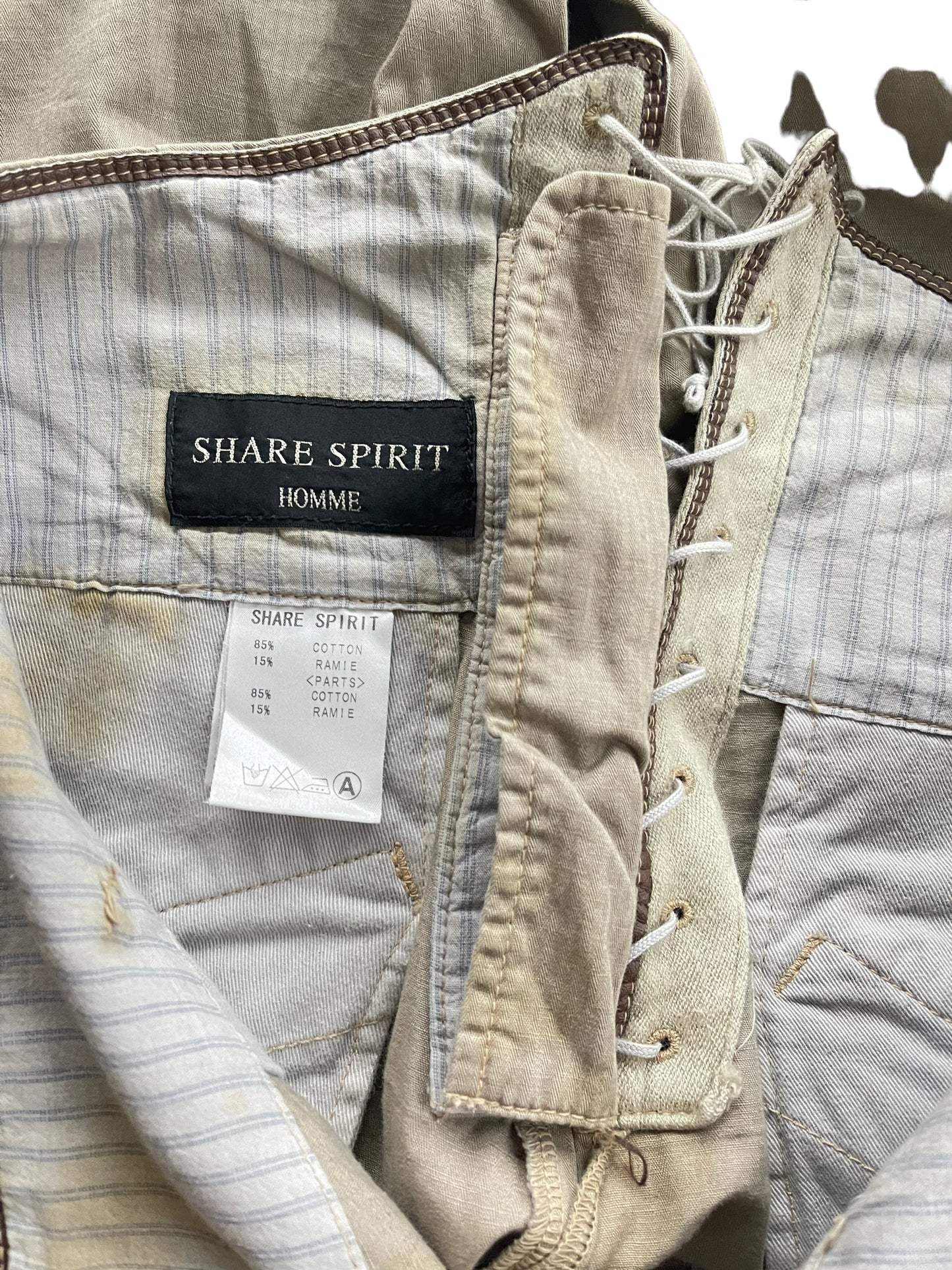 Share Spirit Homme Oil Spill Lace High-Waisted Pant