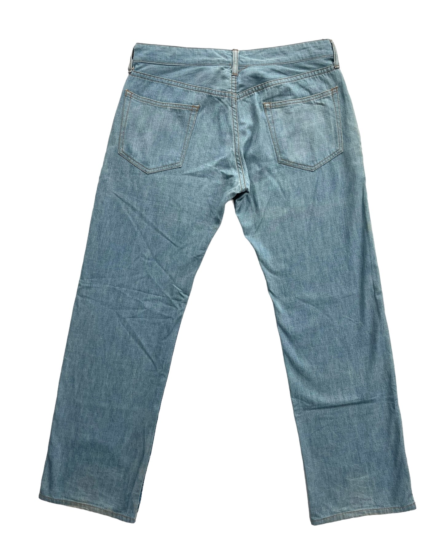 Talking About The Abstraction Trompe l'oeil Distressed Dirt Illusion Print Hybrid Denim
