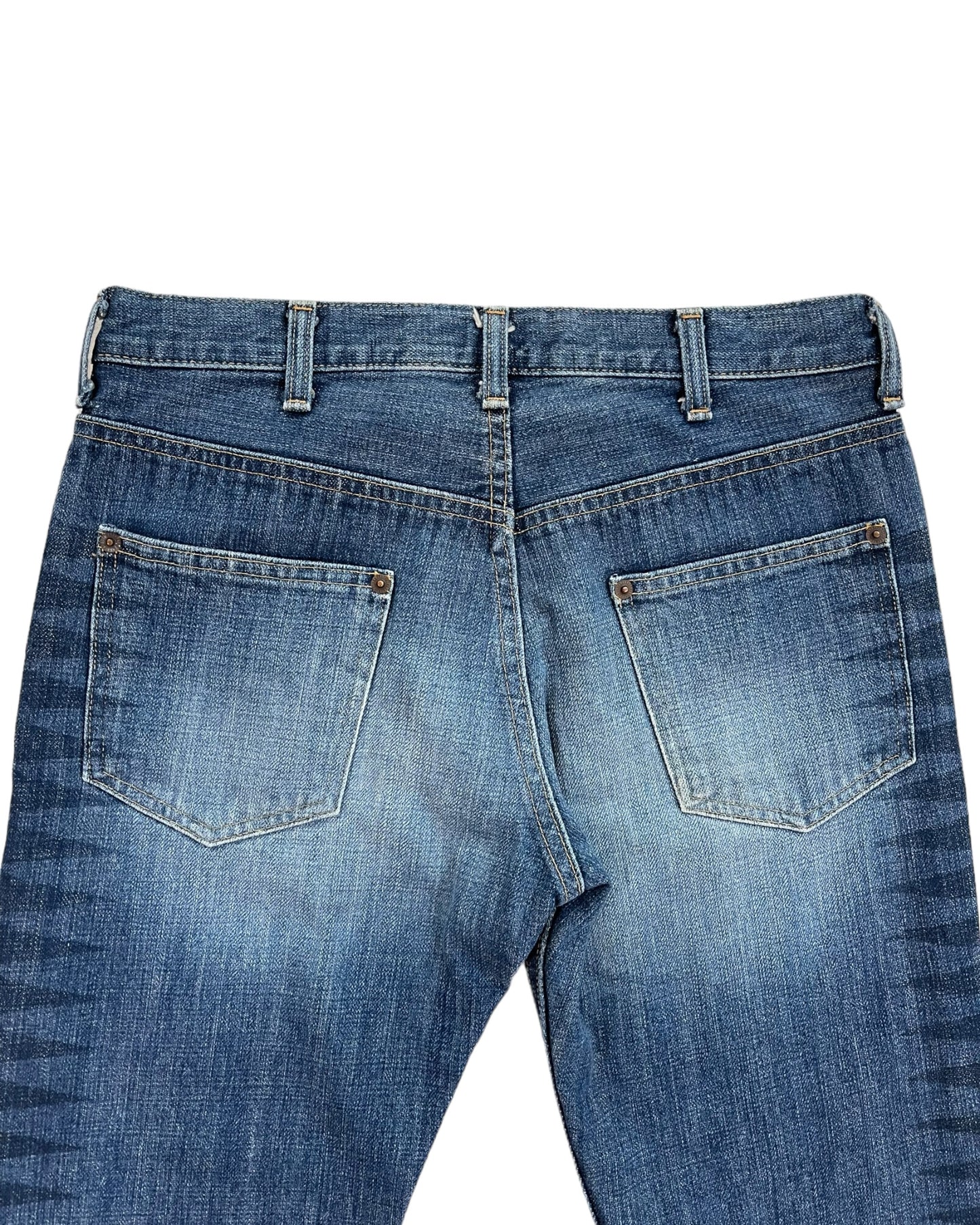 AW2003 Undercover "Scab" Giz Print Denim Jeans
