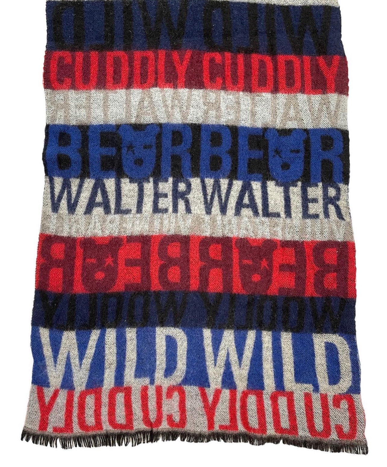 aestheticterrorists by Walter Van Beirendonck Cuddly Woolly Bear Scarf