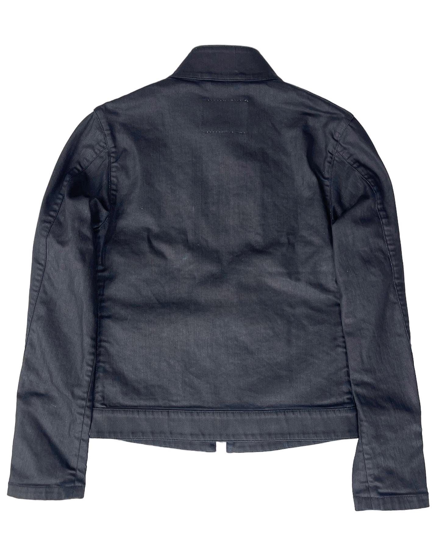 Vivienne Westwood Union Jack Zip Waxed Denim Jacket
