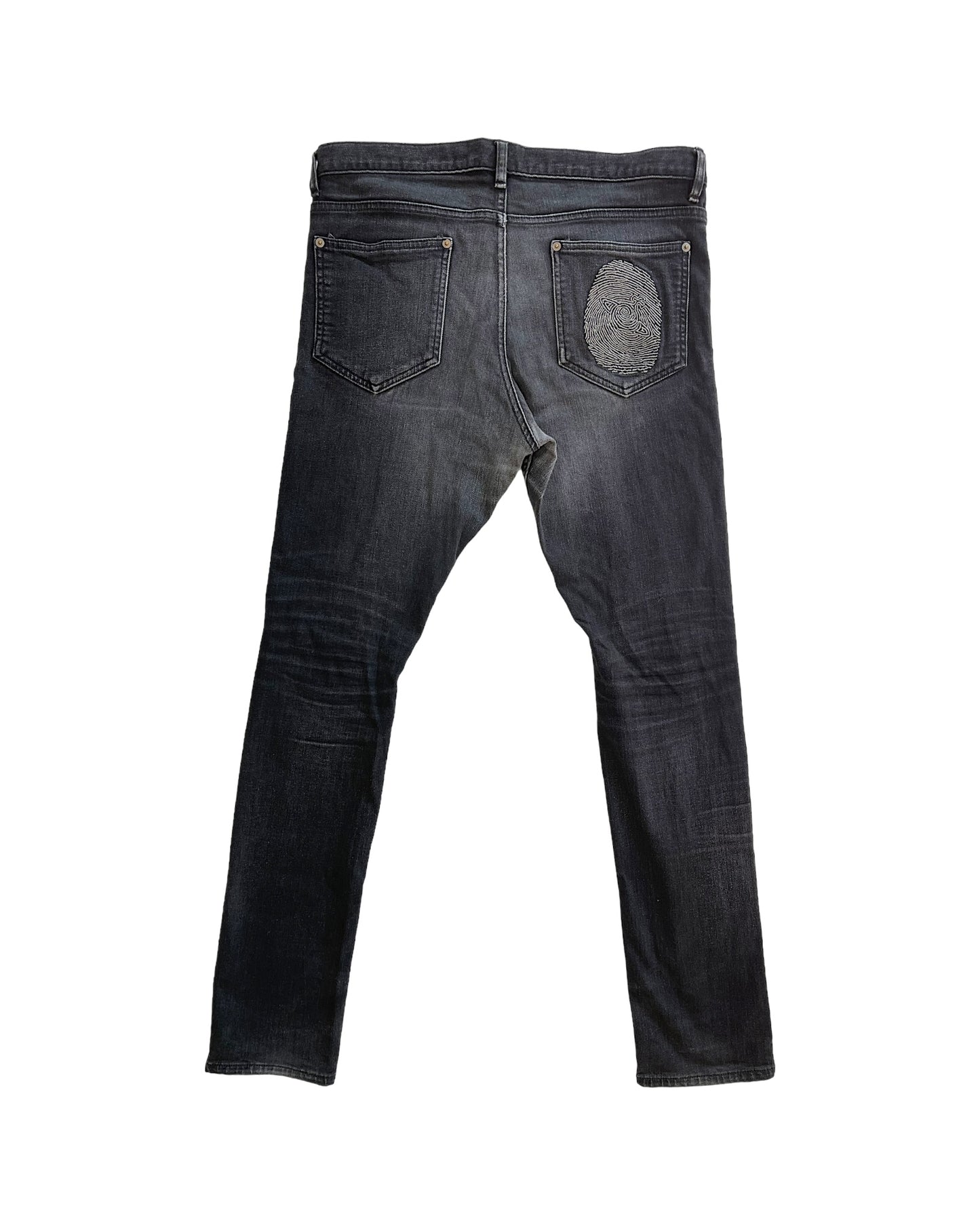 Vivienne Westwood Man Finger Print Orb Embroidery Denim
