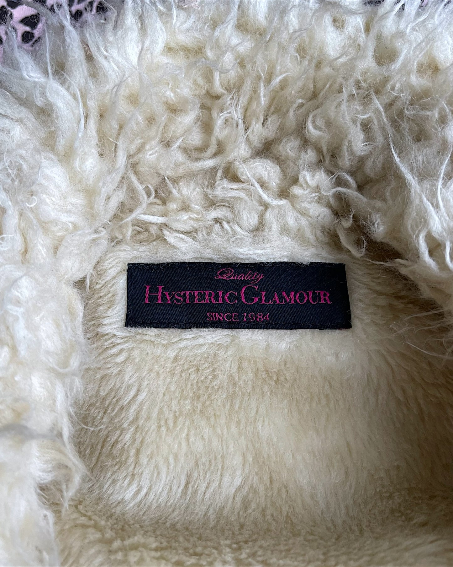 Hysteric Glamour 2000s Faux Fur Cheetah Cotton Riders Jacket